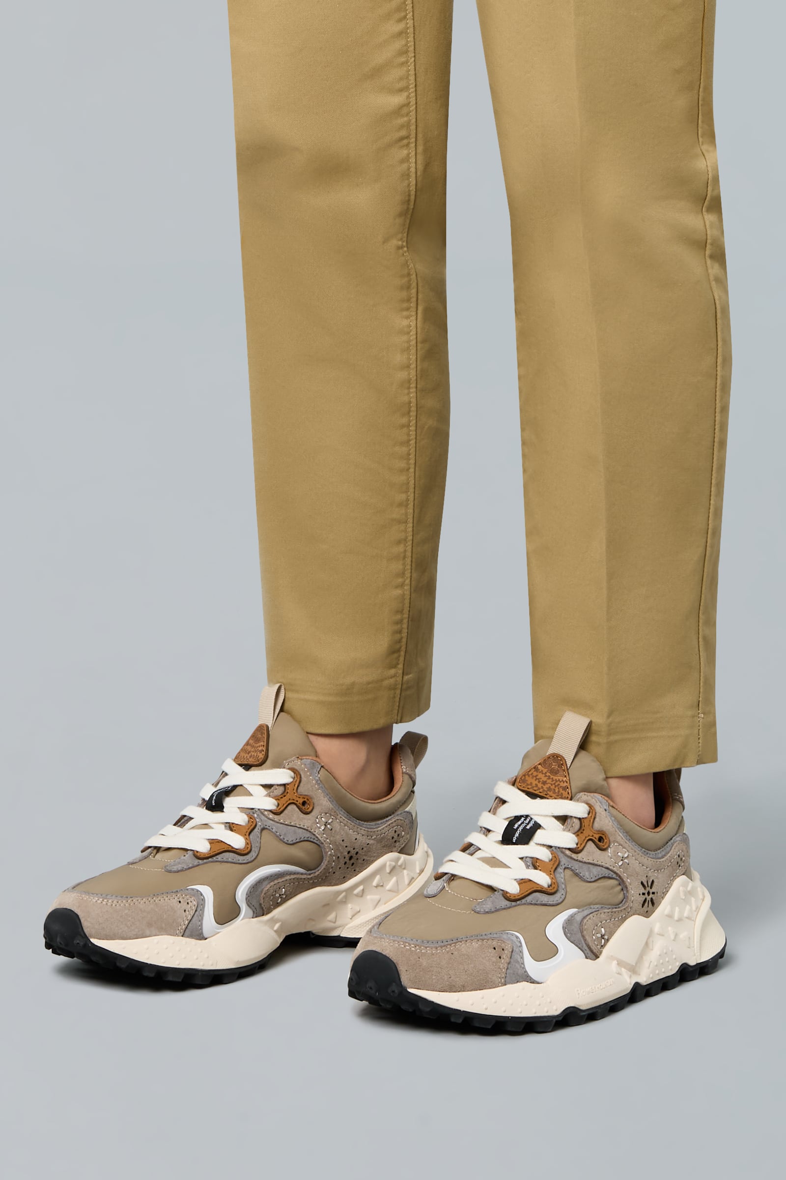 Anthracite Flower Mountain RULIS UNI Men Sneakers | 653-GESKIB