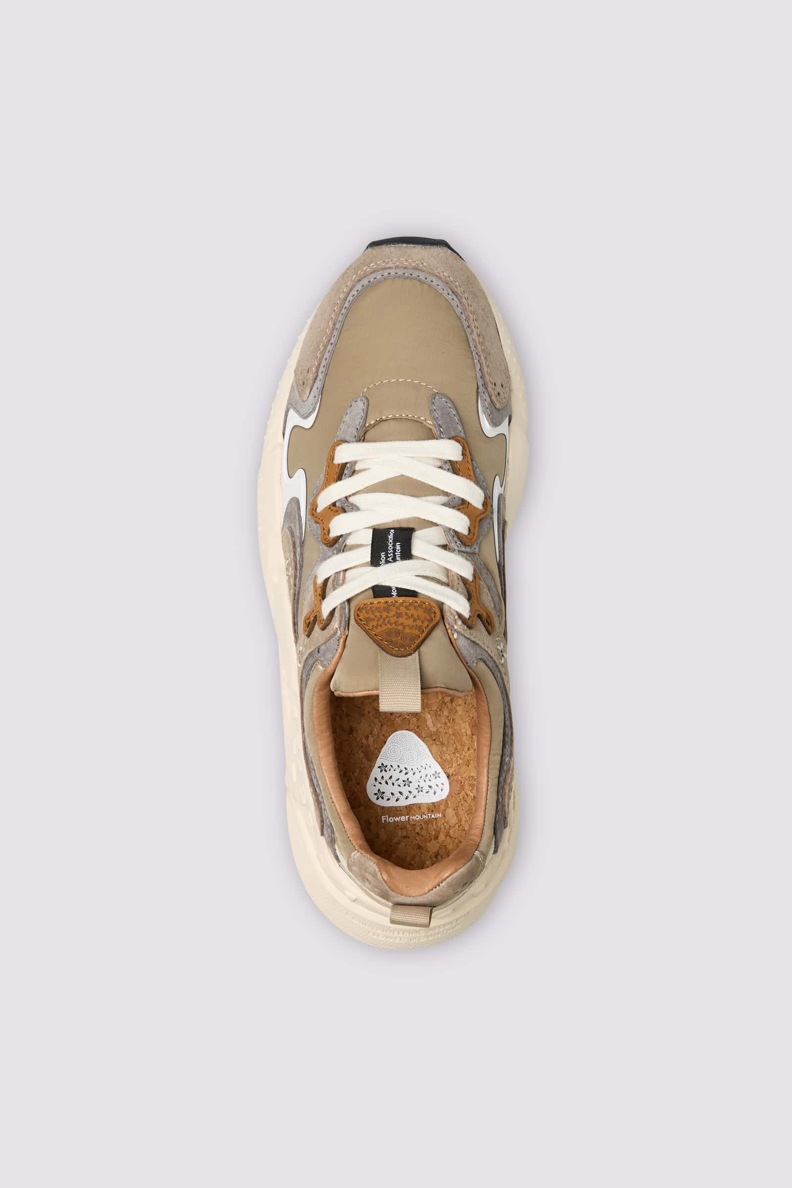 Anthracite Flower Mountain RULIS UNI Men Sneakers | 653-GESKIB