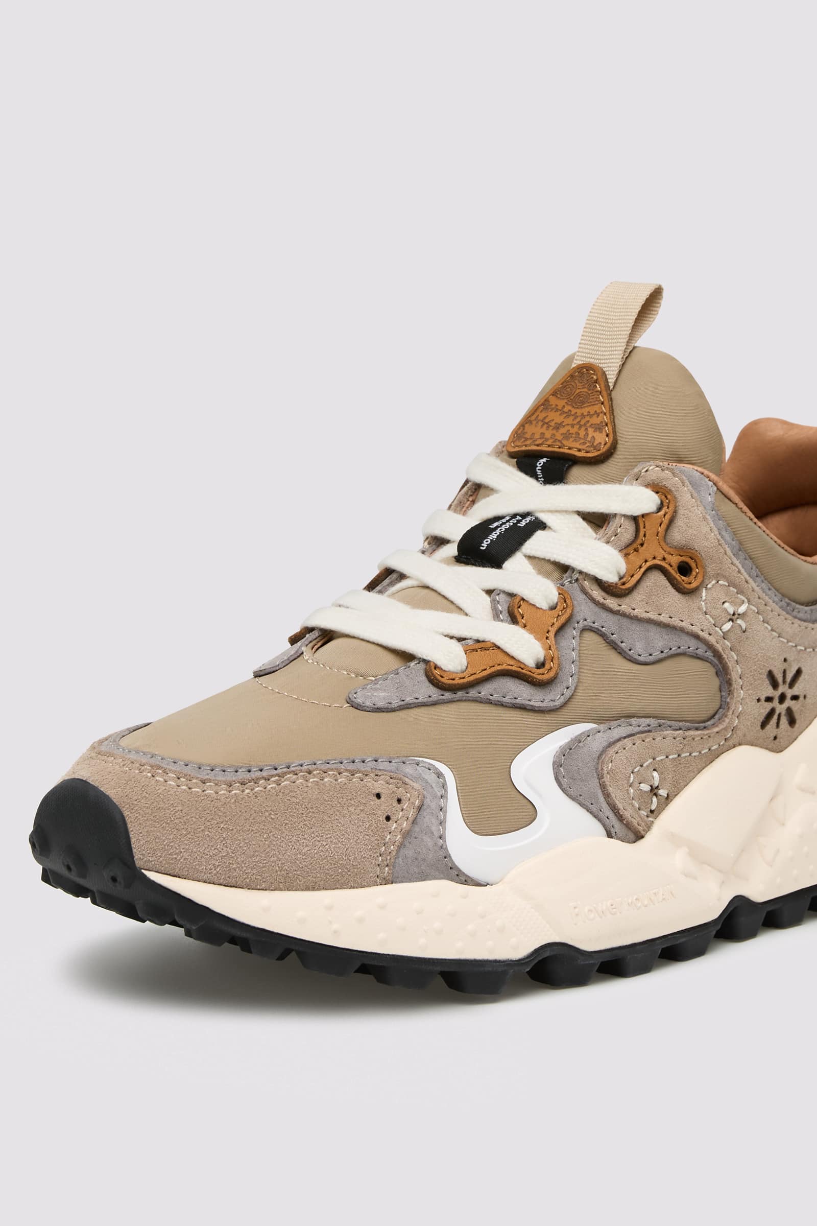 Anthracite Flower Mountain RULIS UNI Men Sneakers | 653-GESKIB