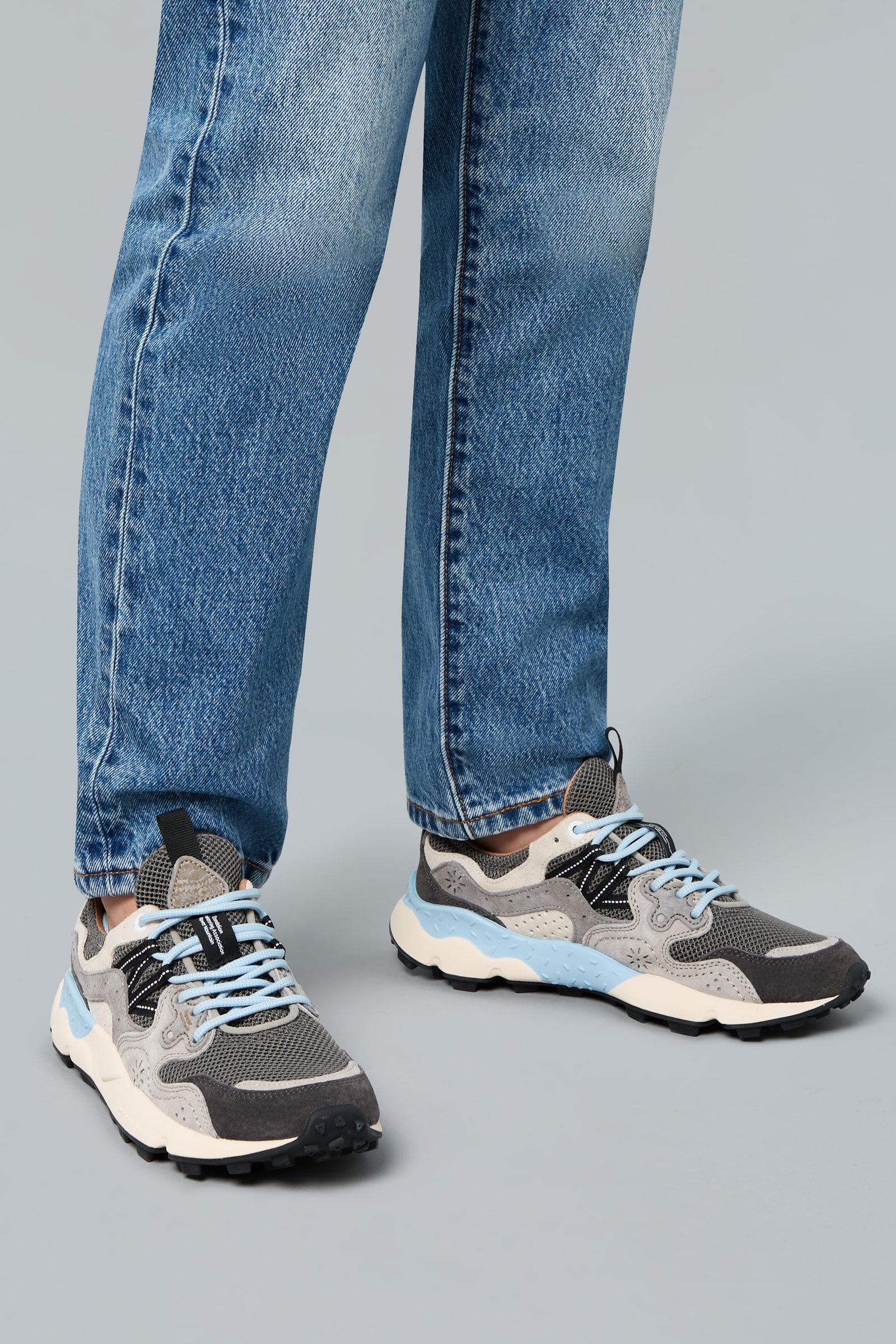 Anthracite Flower Mountain YAMANO 3 UNI Men Sneakers | 024-MBSZYC