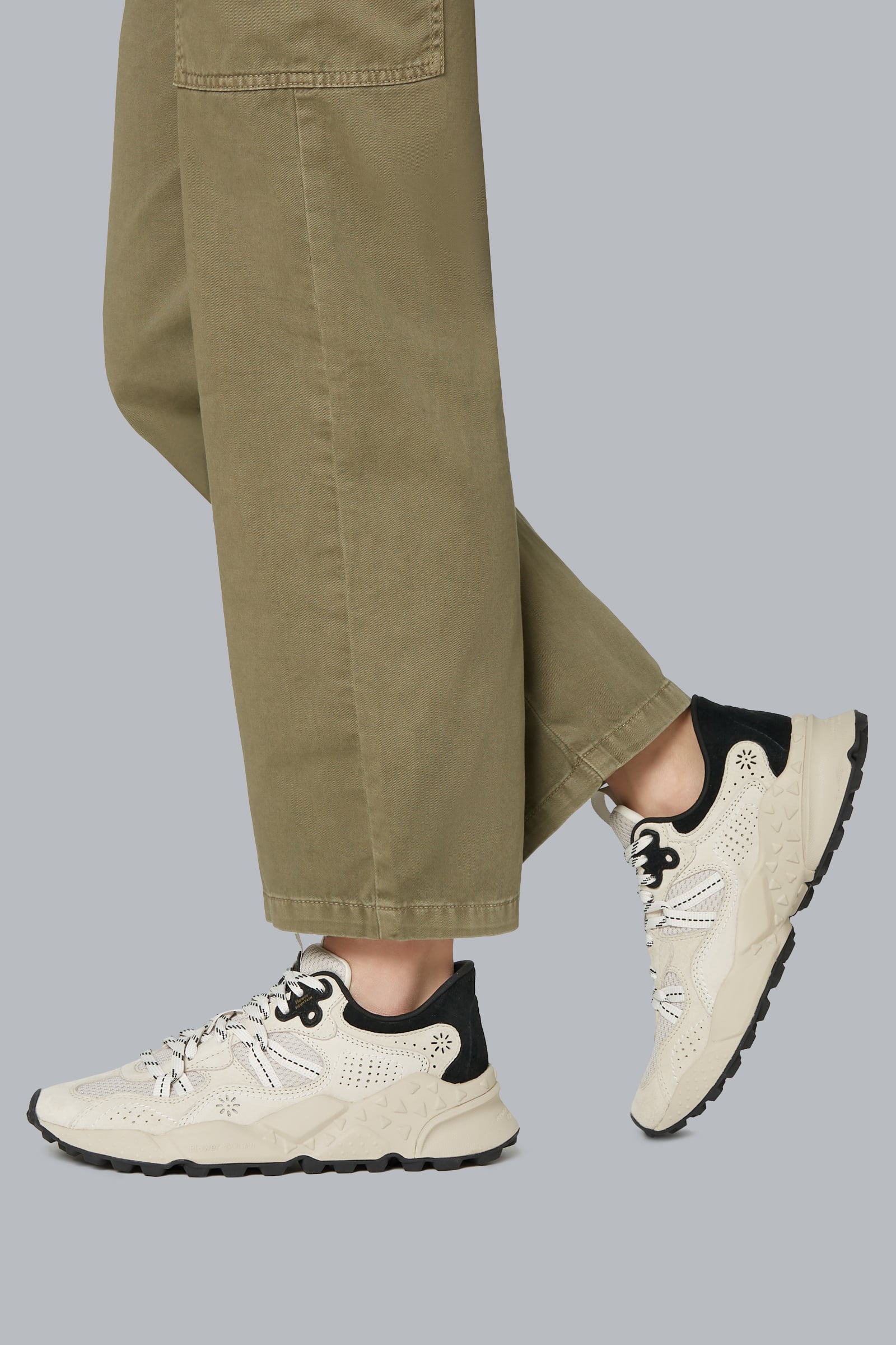 Beige Flower Mountain TIGER HILL UNI Men Sneakers | 187-ASHRBE