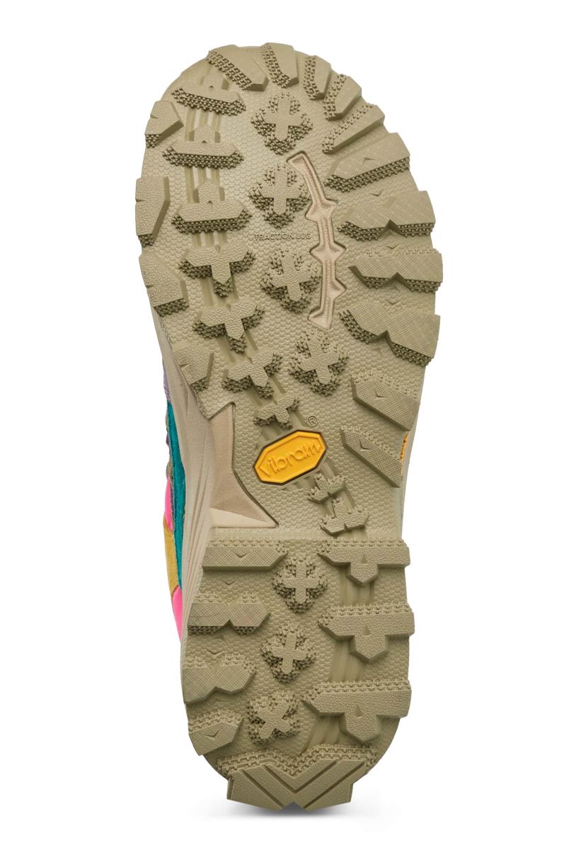 Beige / Aqua Green Flower Mountain IWANO Women Sneakers | 068-AGOPUN