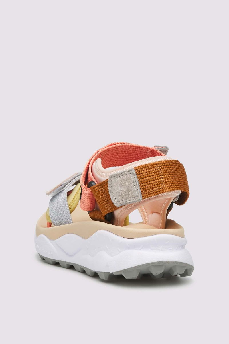 Beige / Salmon Flower Mountain NAZCA 2 Women Sneakers | 483-NWKJGE