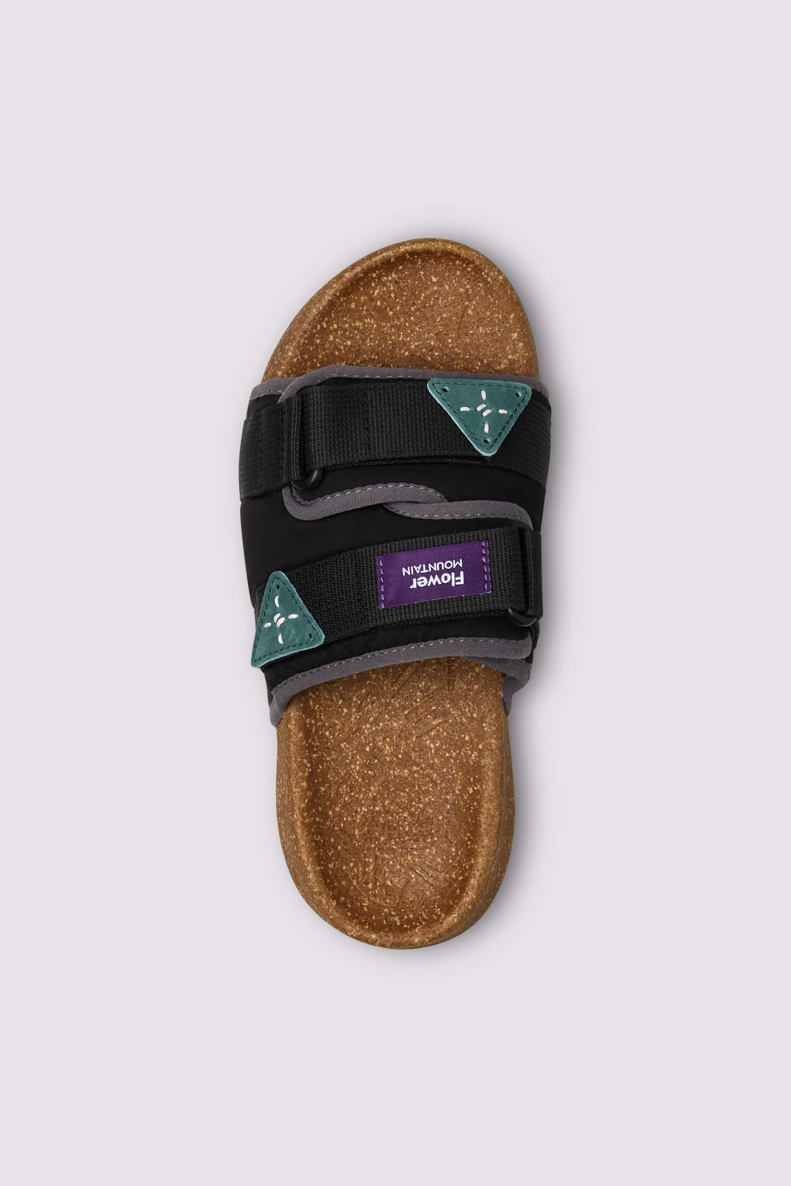 Black / Grey Flower Mountain NIWA SLIPPER UNI Men Slippers | 901-UIXNFY