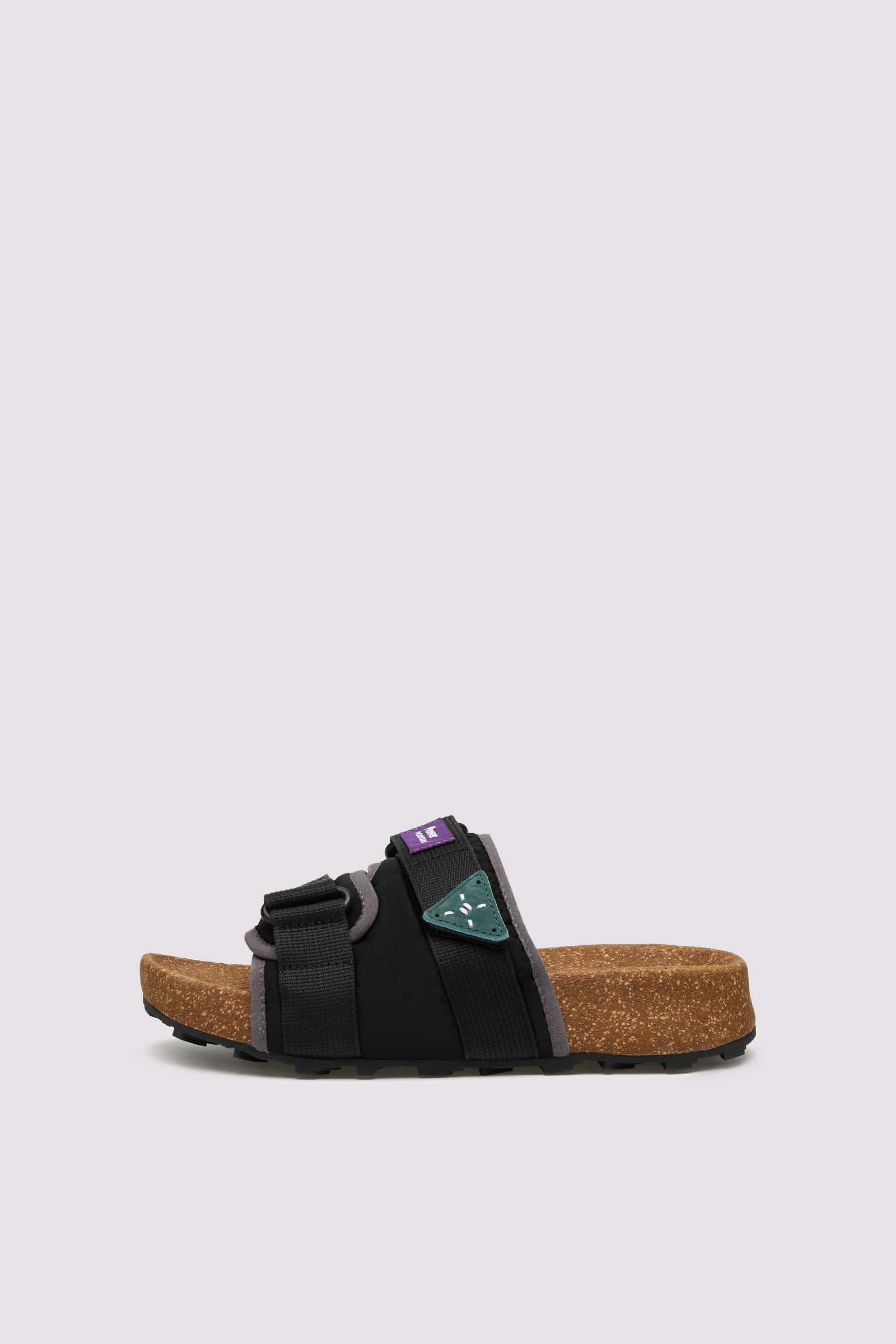 Black / Grey Flower Mountain NIWA SLIPPER UNI Men Slippers | 901-UIXNFY
