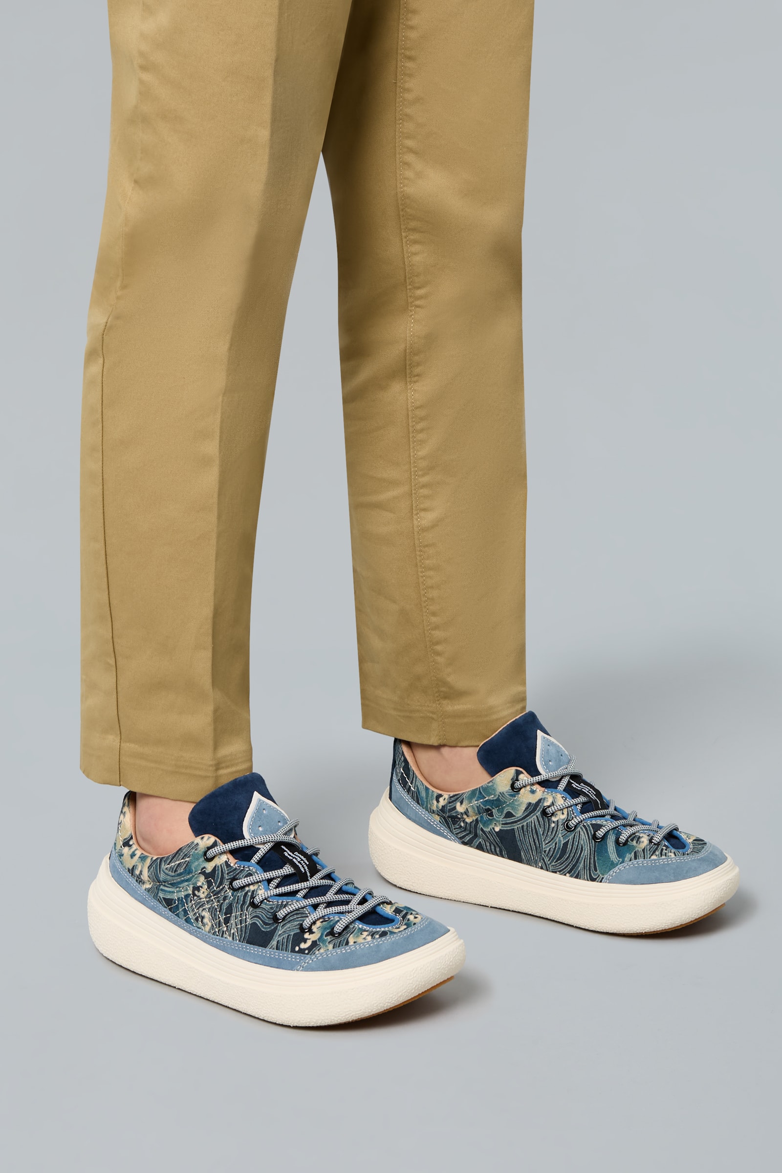 Blue Flower Mountain FAMI UNI Men Sneakers | 957-UCNIPW