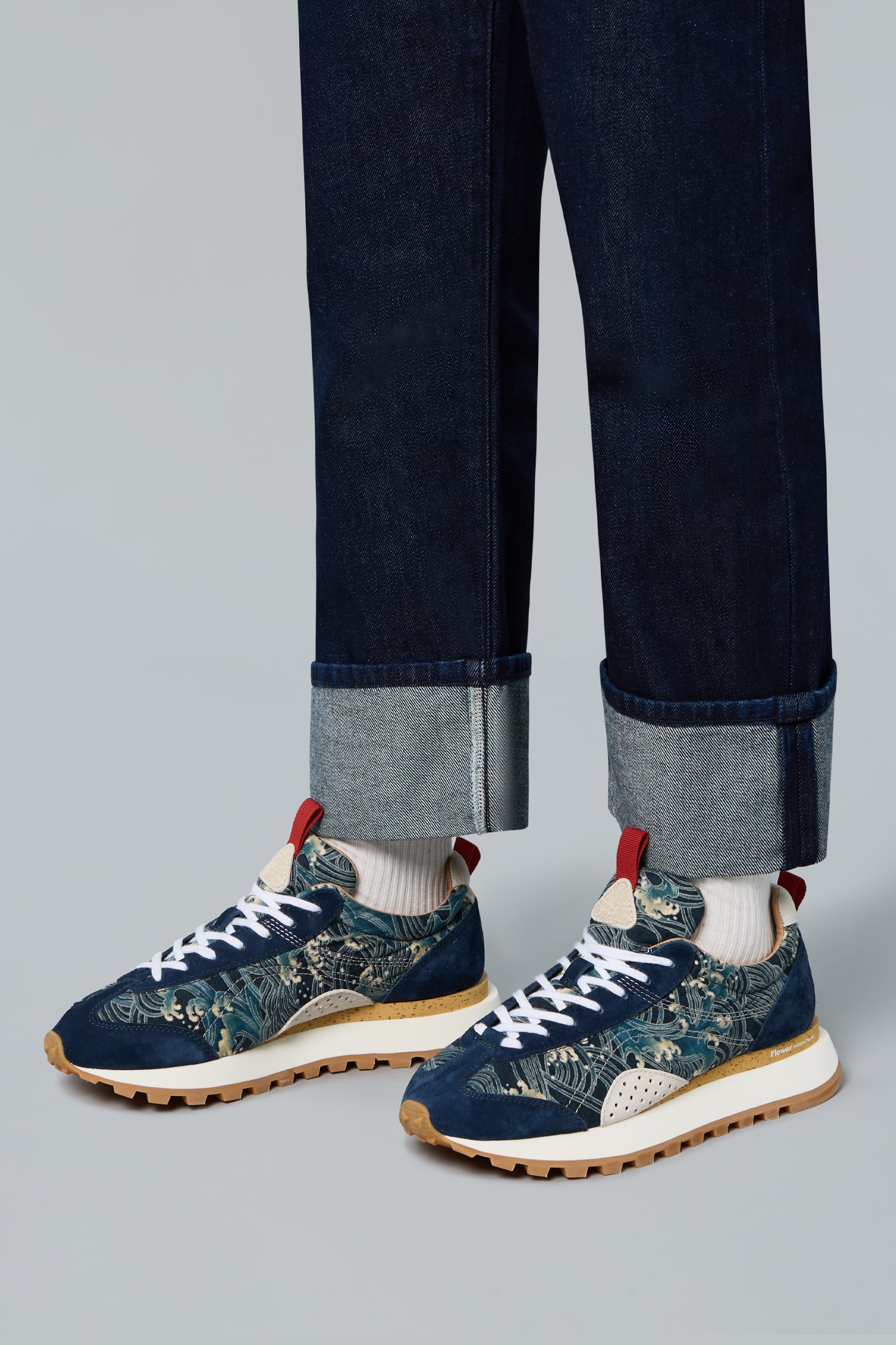 Blue Flower Mountain NEW ASUKA UNI Men Sneakers | 841-ZUVRXJ