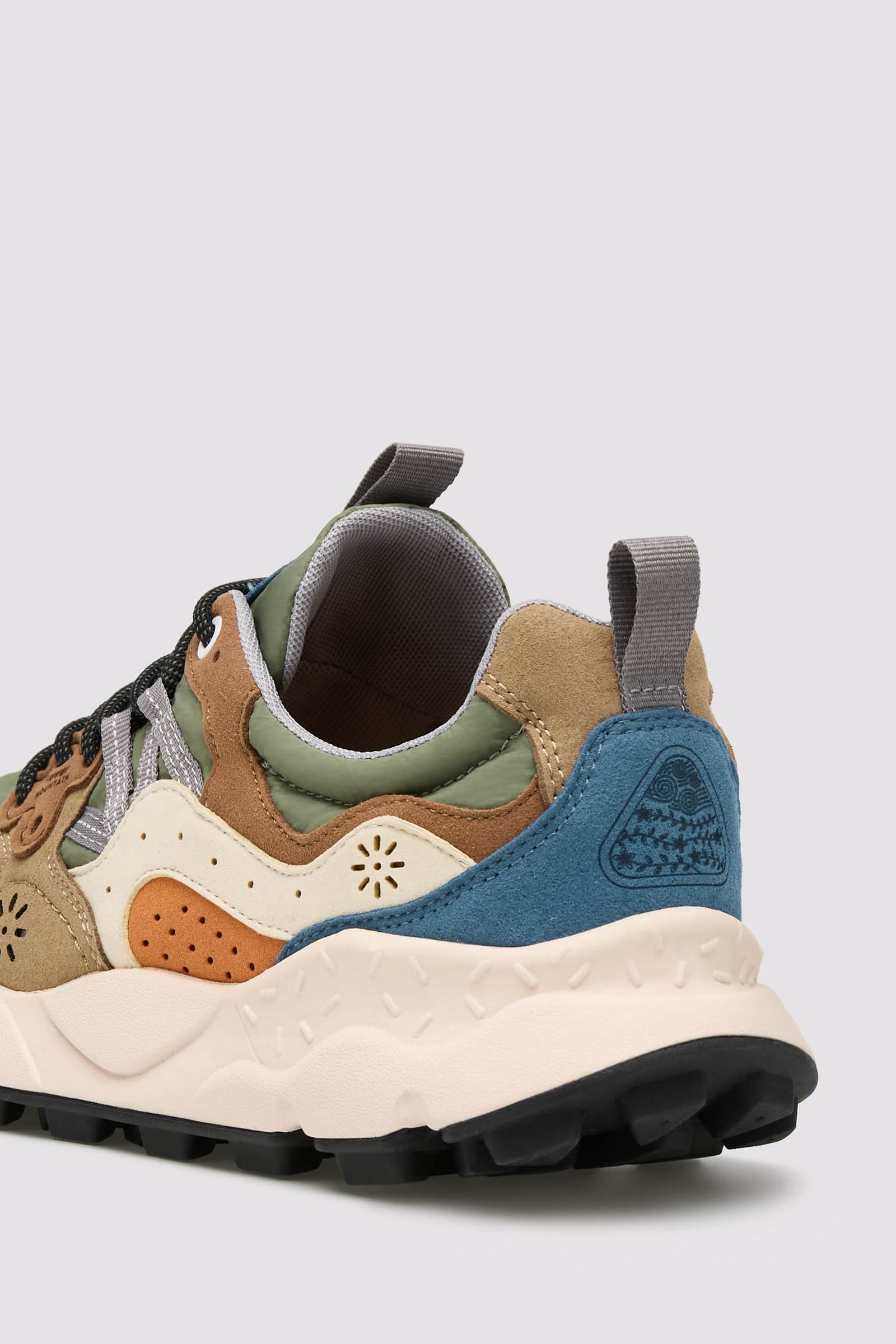 Brown Flower Mountain YAMANO 3 KAISO Men Sneakers | 534-ZEOGLA