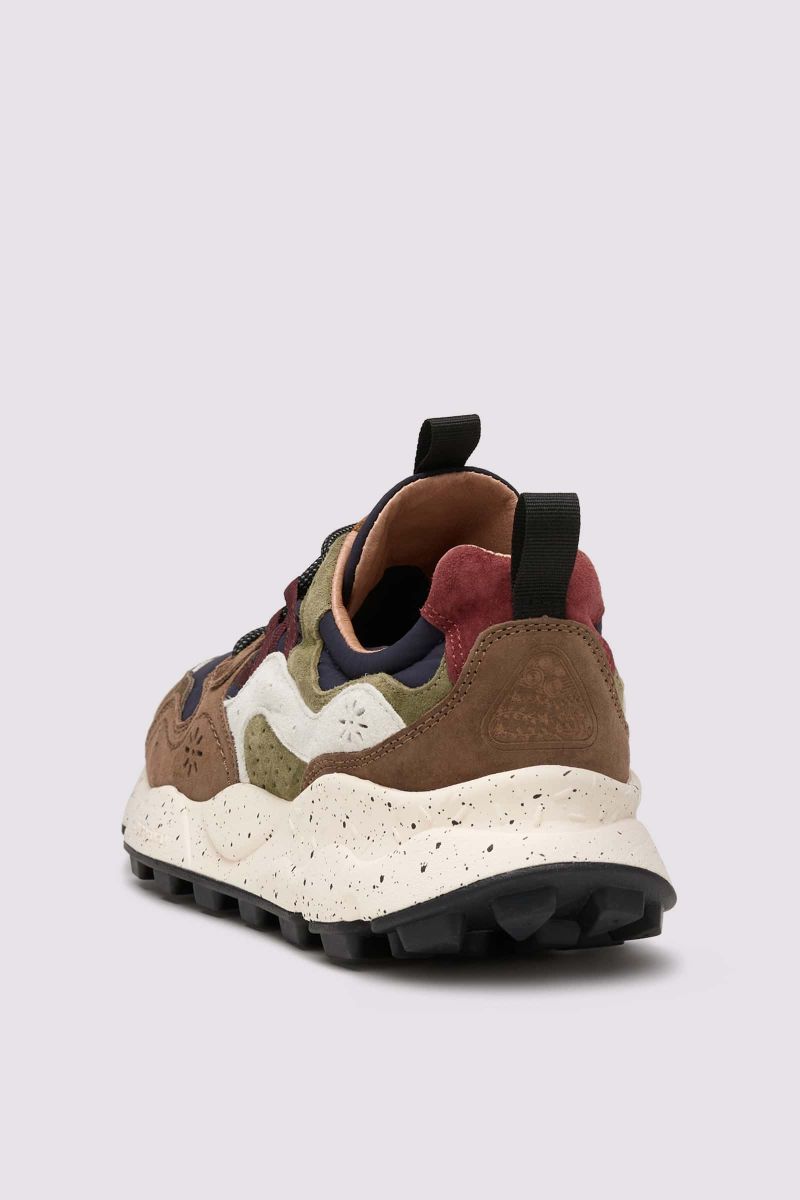 Brown / Navy Flower Mountain YAMANO 3 Men Sneakers | 390-CZHBNW
