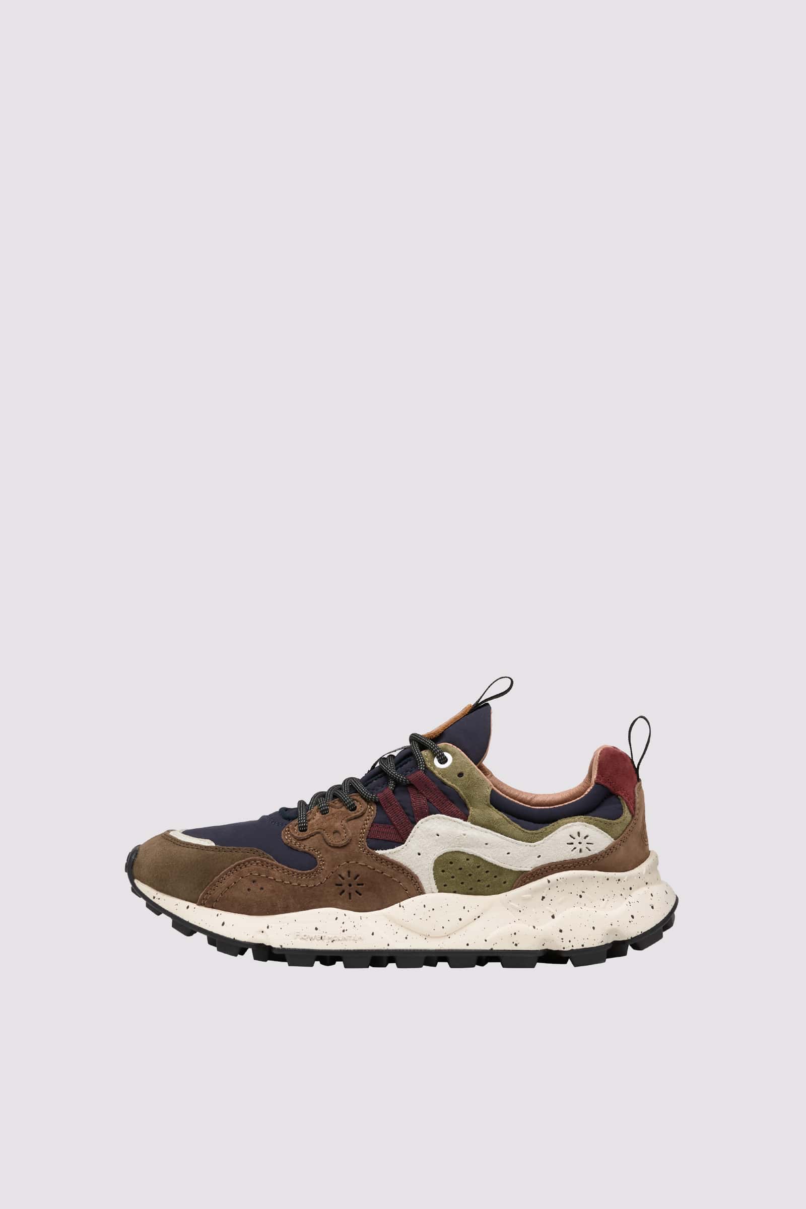 Brown / Navy Flower Mountain YAMANO 3 Men Sneakers | 390-CZHBNW