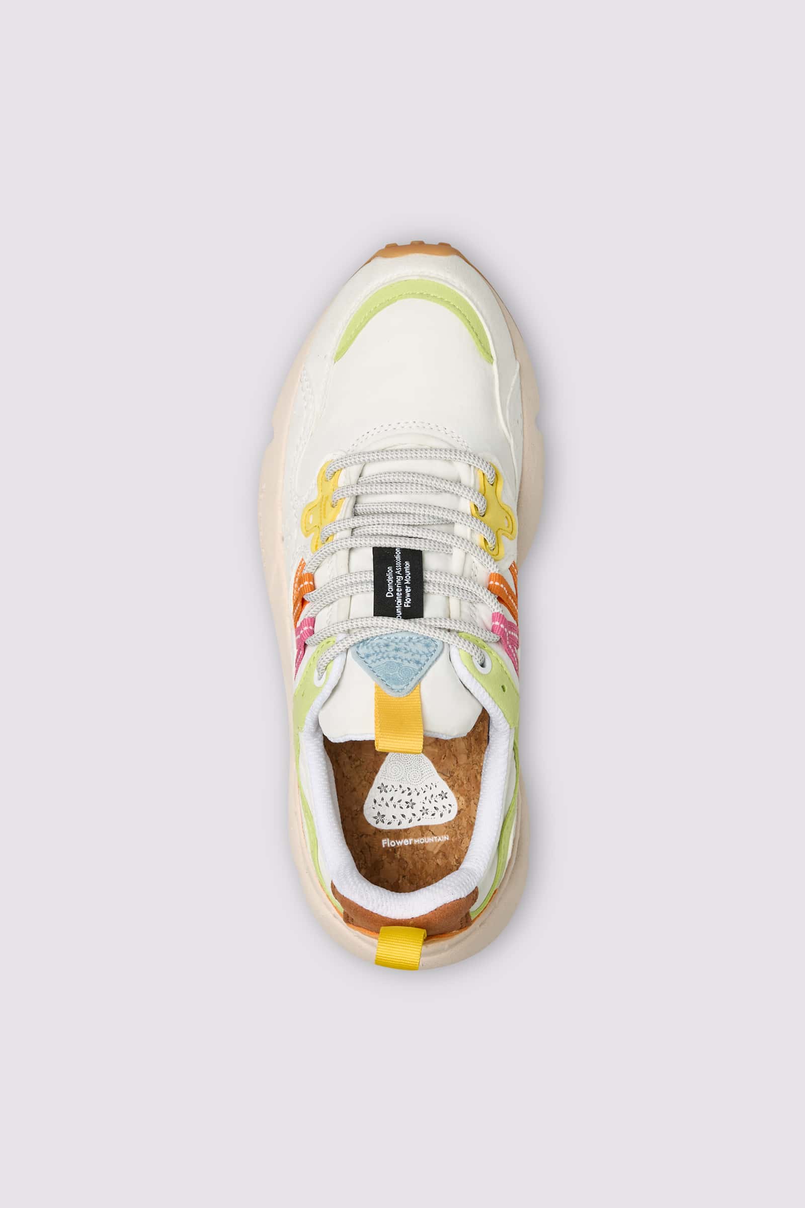 Green / White Flower Mountain YAMANO 3 KAISO Women Sneakers | 138-LRVWFE