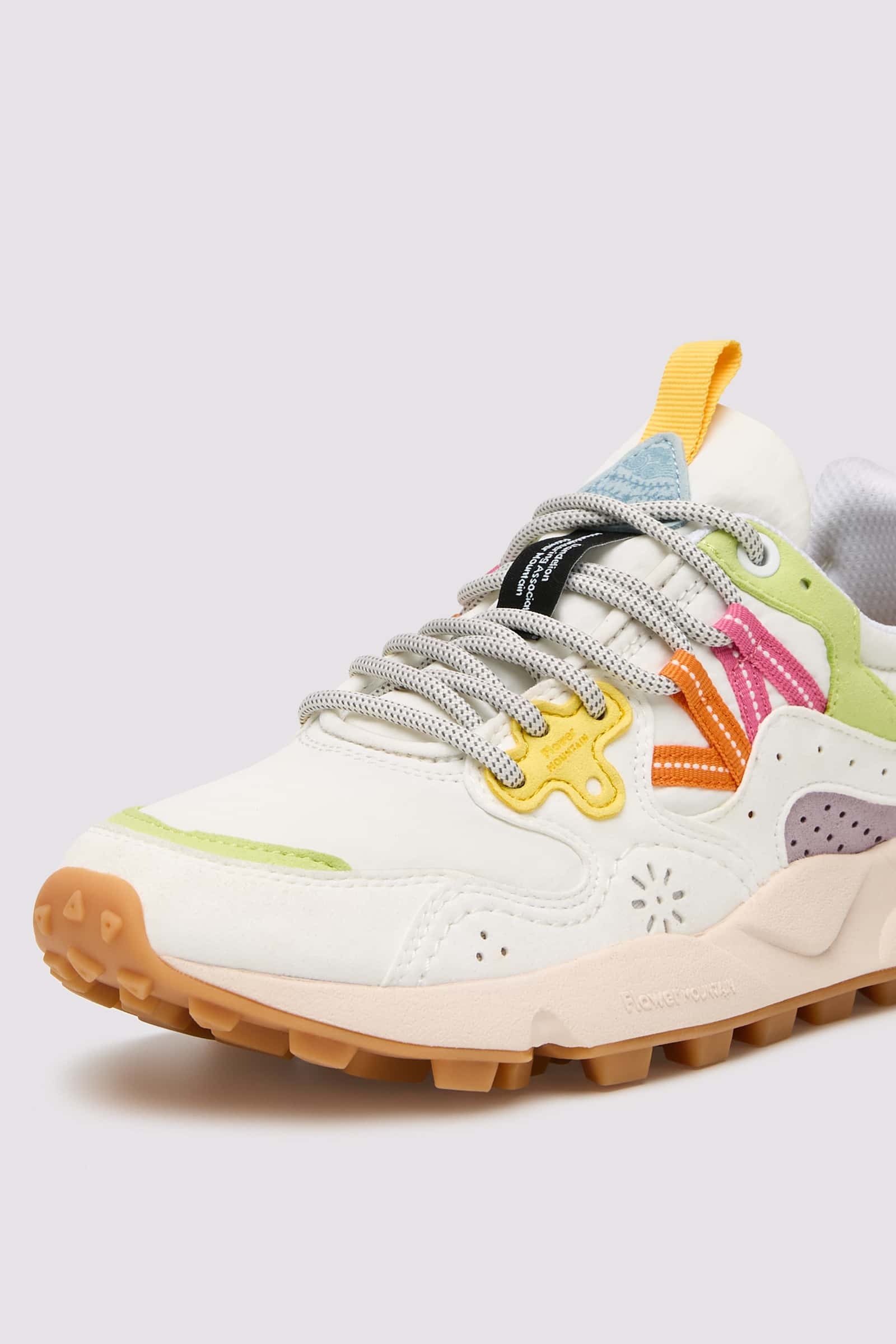 Green / White Flower Mountain YAMANO 3 KAISO Women Sneakers | 138-LRVWFE