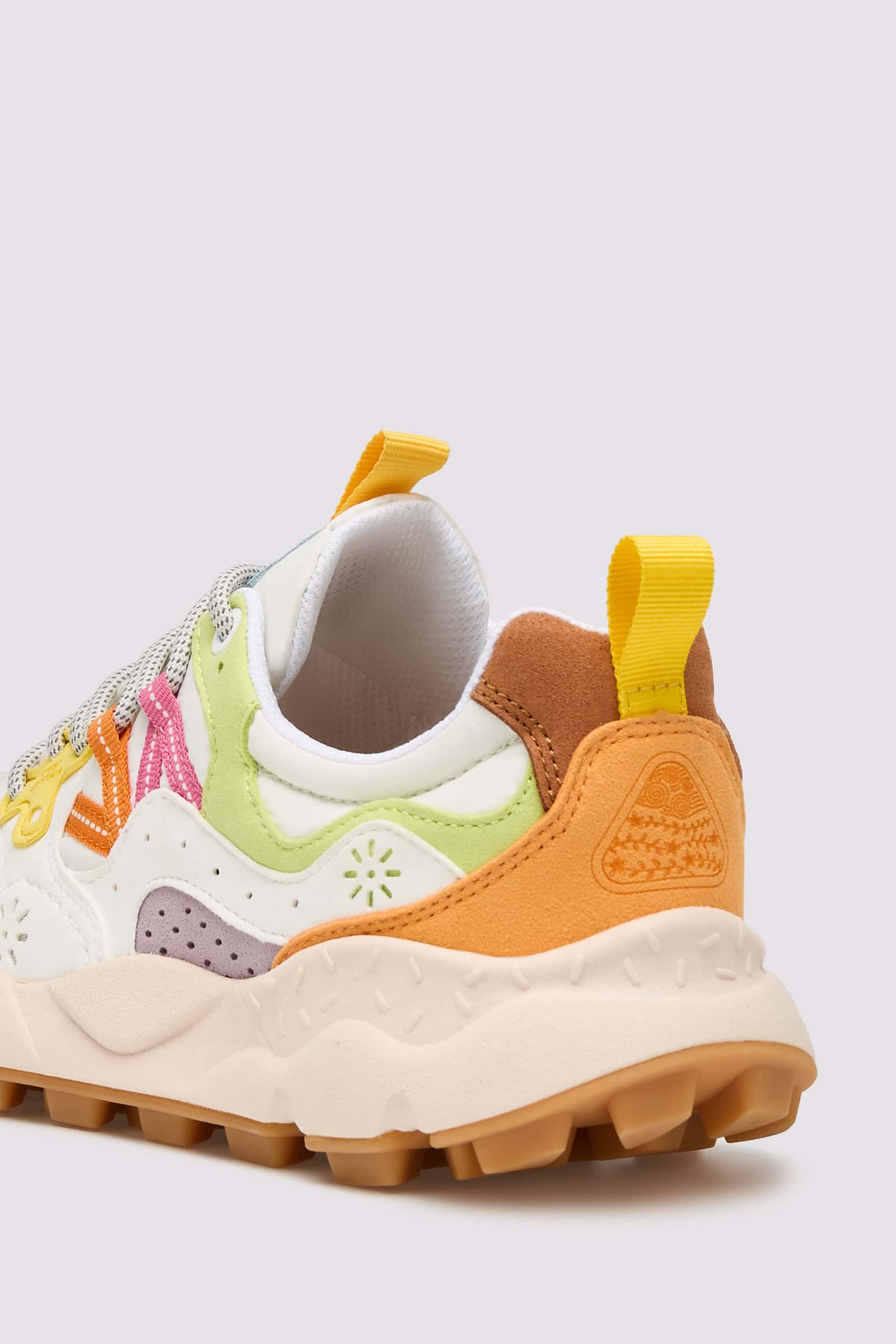 Green / White Flower Mountain YAMANO 3 KAISO Women Sneakers | 138-LRVWFE