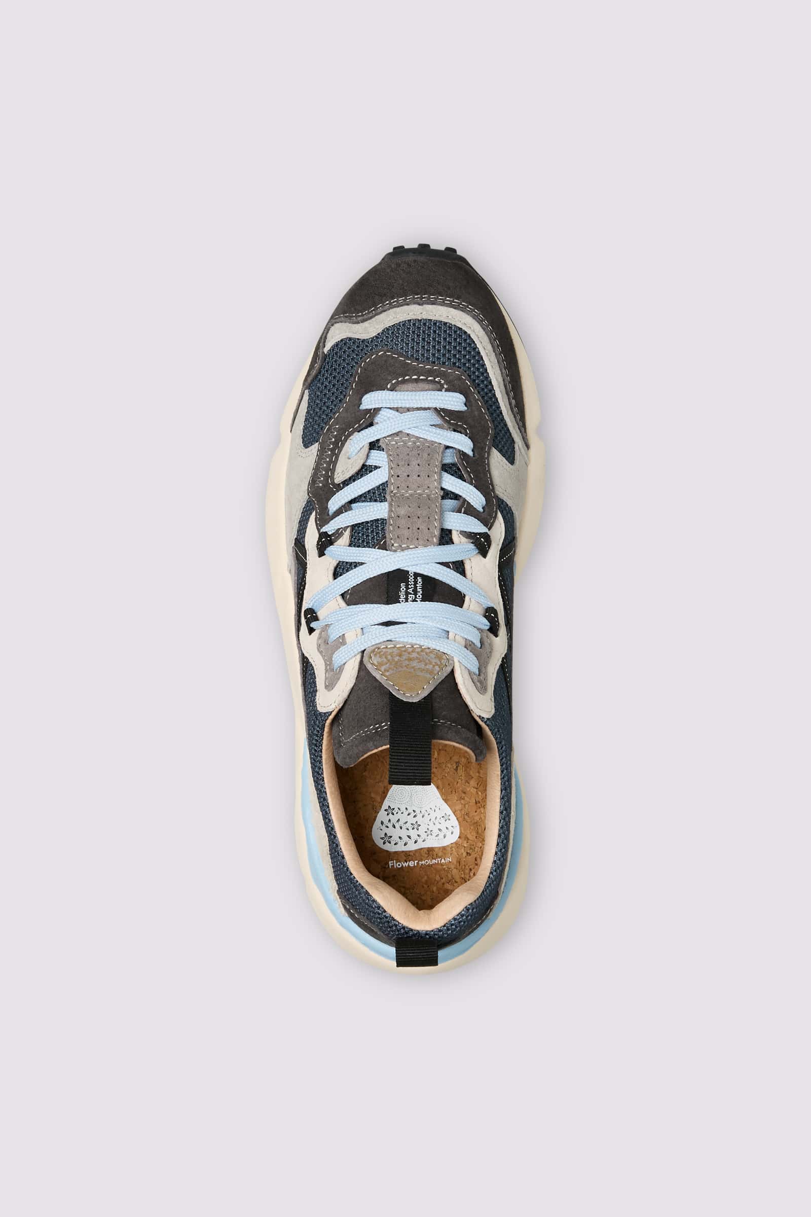 Grey Flower Mountain LENZAN Men Sneakers | 305-FWKYUG