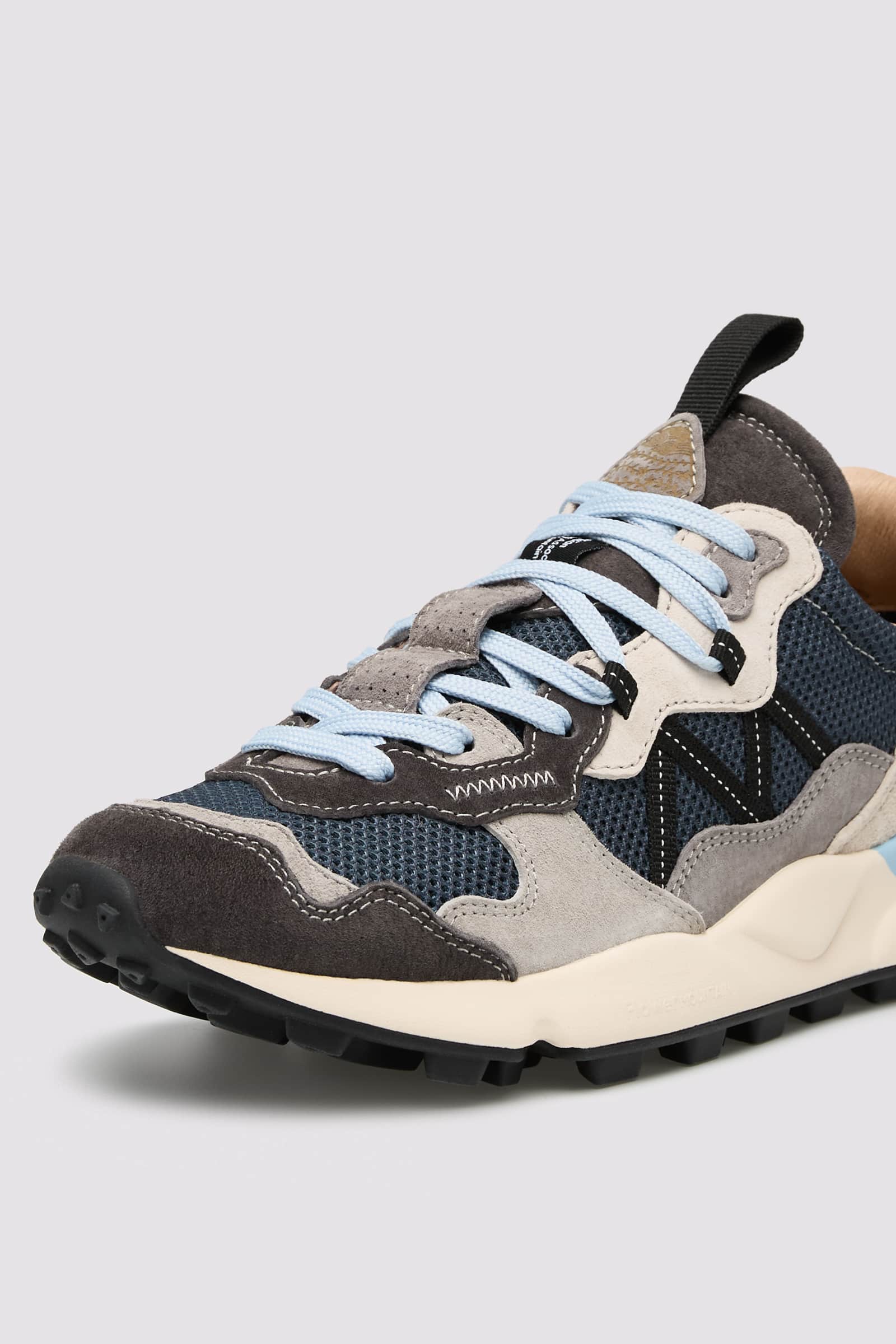 Grey Flower Mountain LENZAN Men Sneakers | 305-FWKYUG