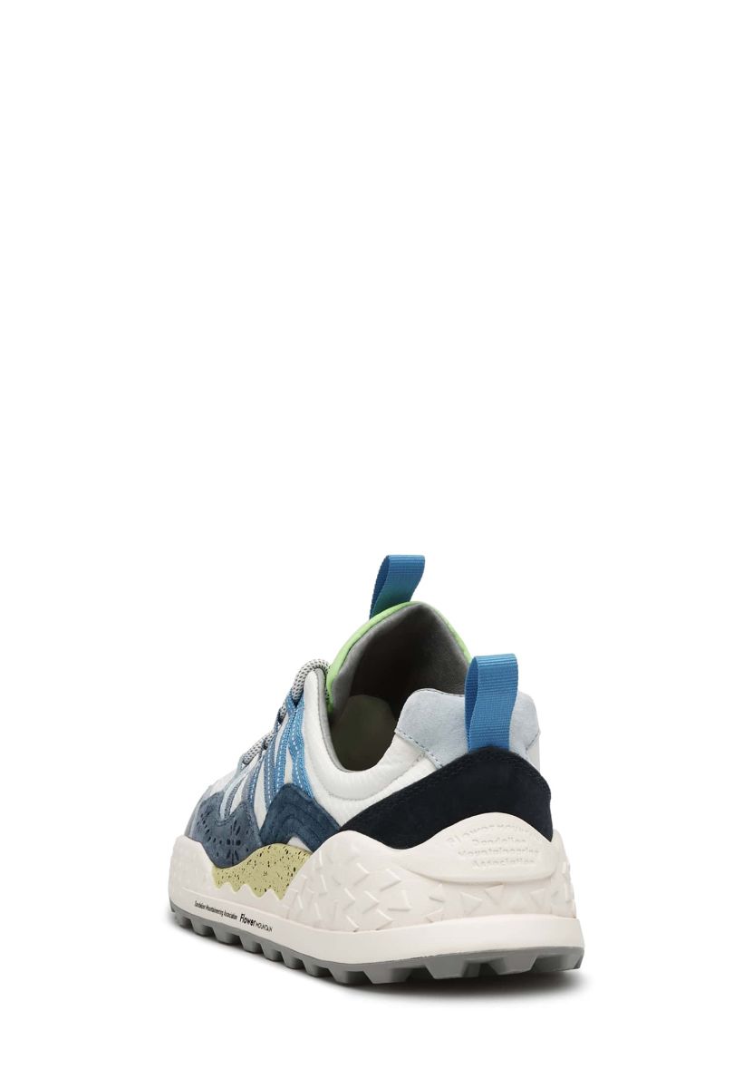 Light Blue / White Flower Mountain WASHI Men Sneakers | 205-ZIMORW