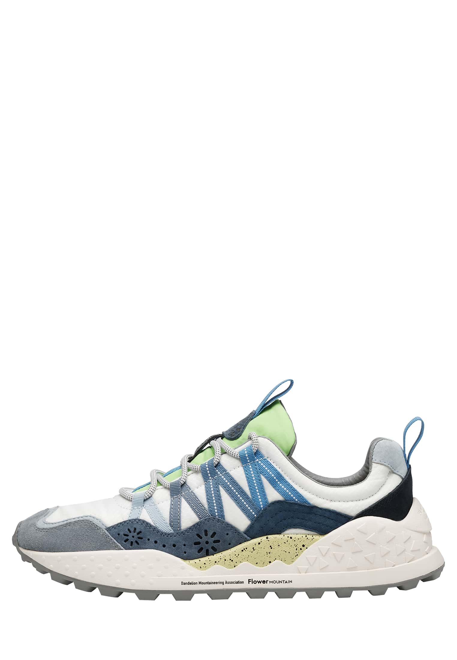 Light Blue / White Flower Mountain WASHI Men Sneakers | 205-ZIMORW