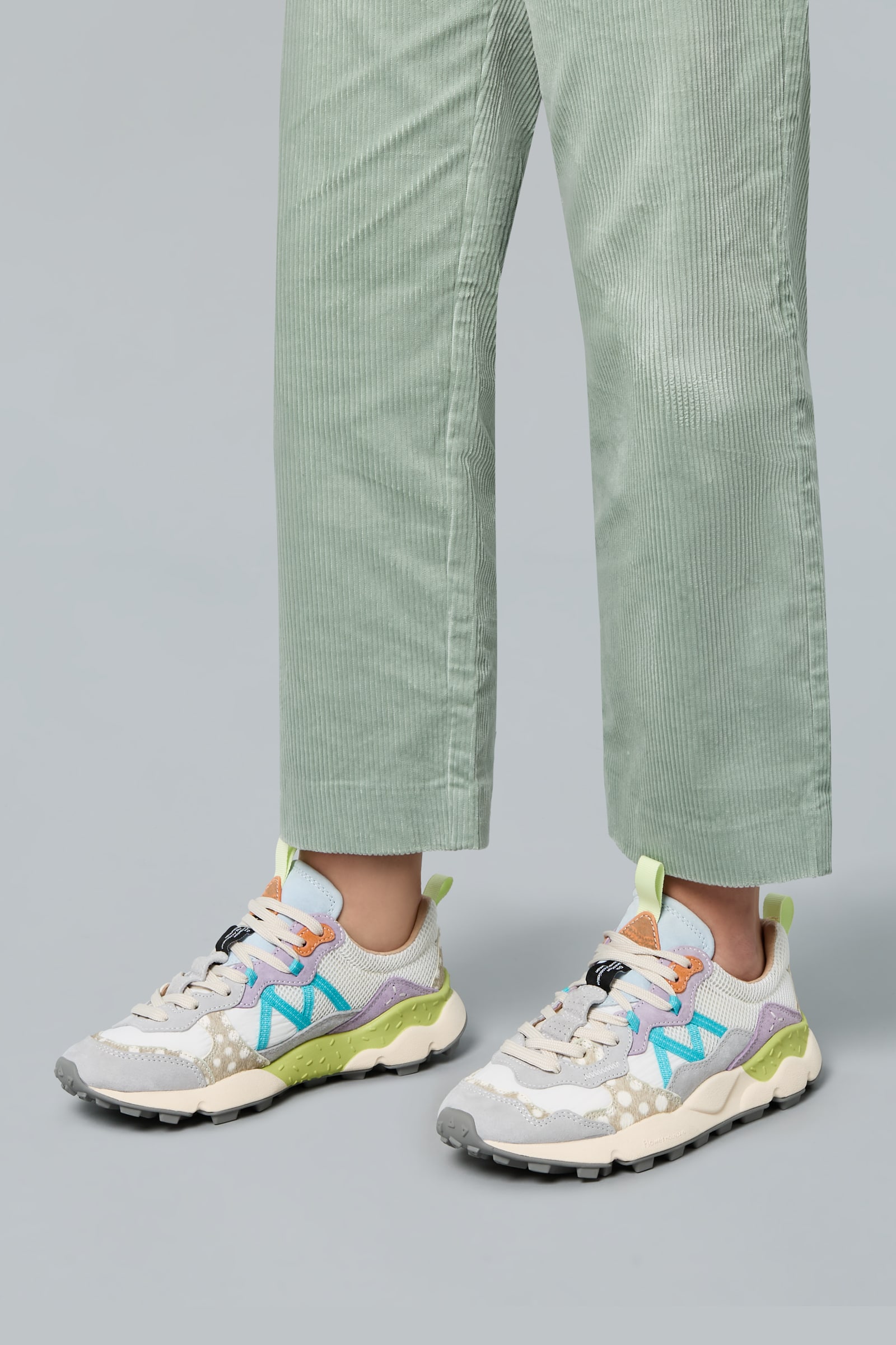 Lilac Flower Mountain LENZAN Women Sneakers | 946-NLTKPJ