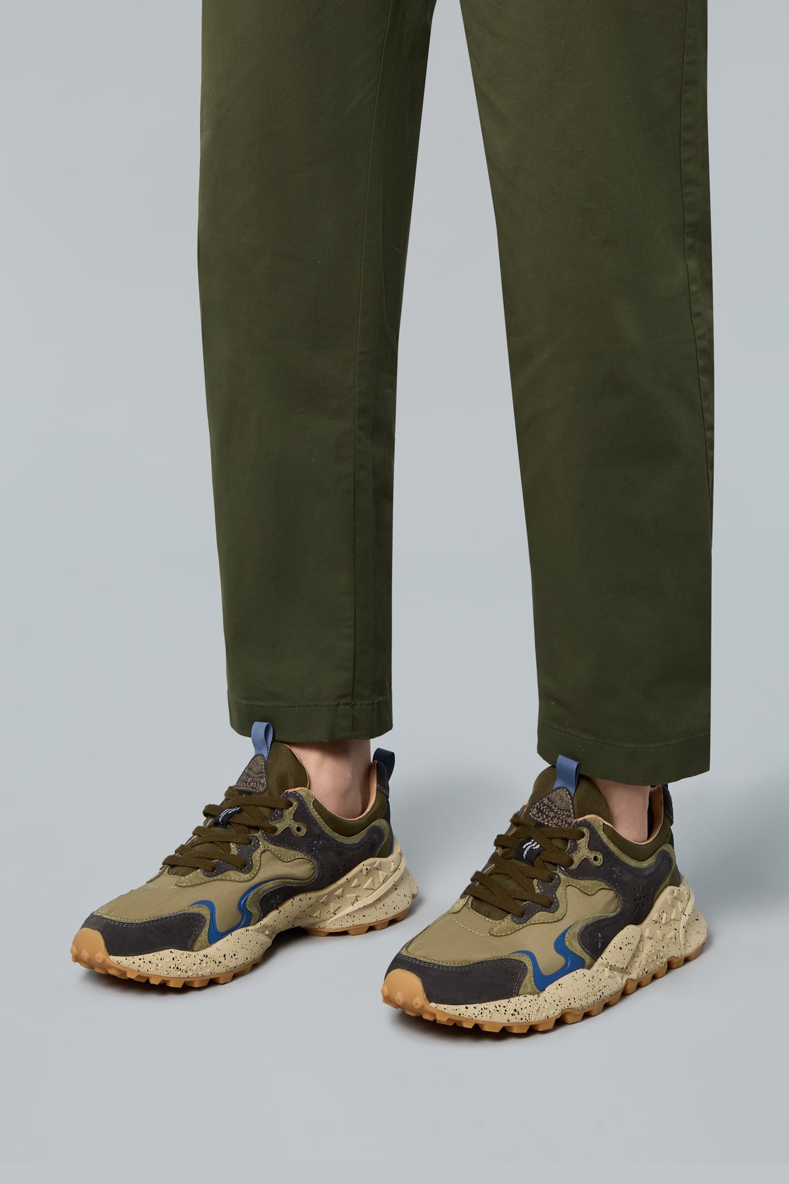 Military Green Flower Mountain RULIS Men Sneakers | 476-JIYHEK