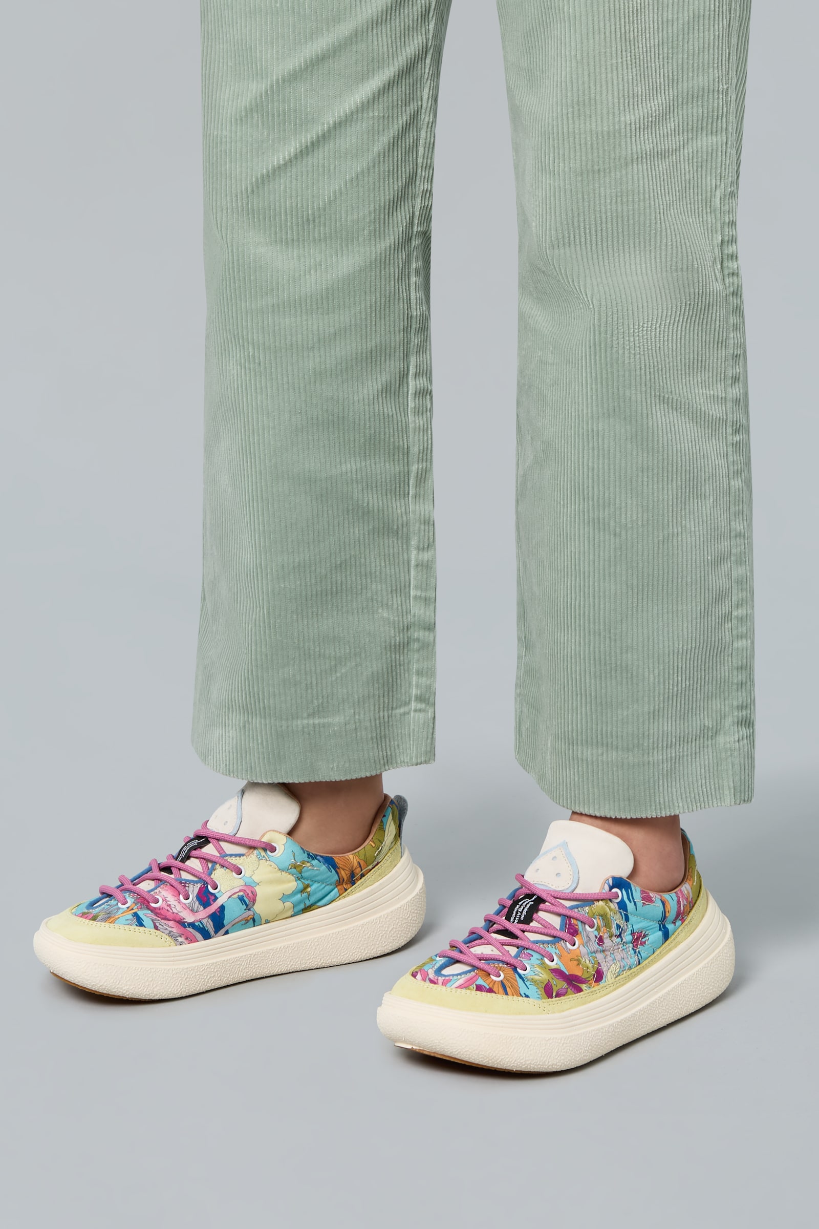 Multicolored Flower Mountain FAMI Women Sneakers | 739-RMEKFW