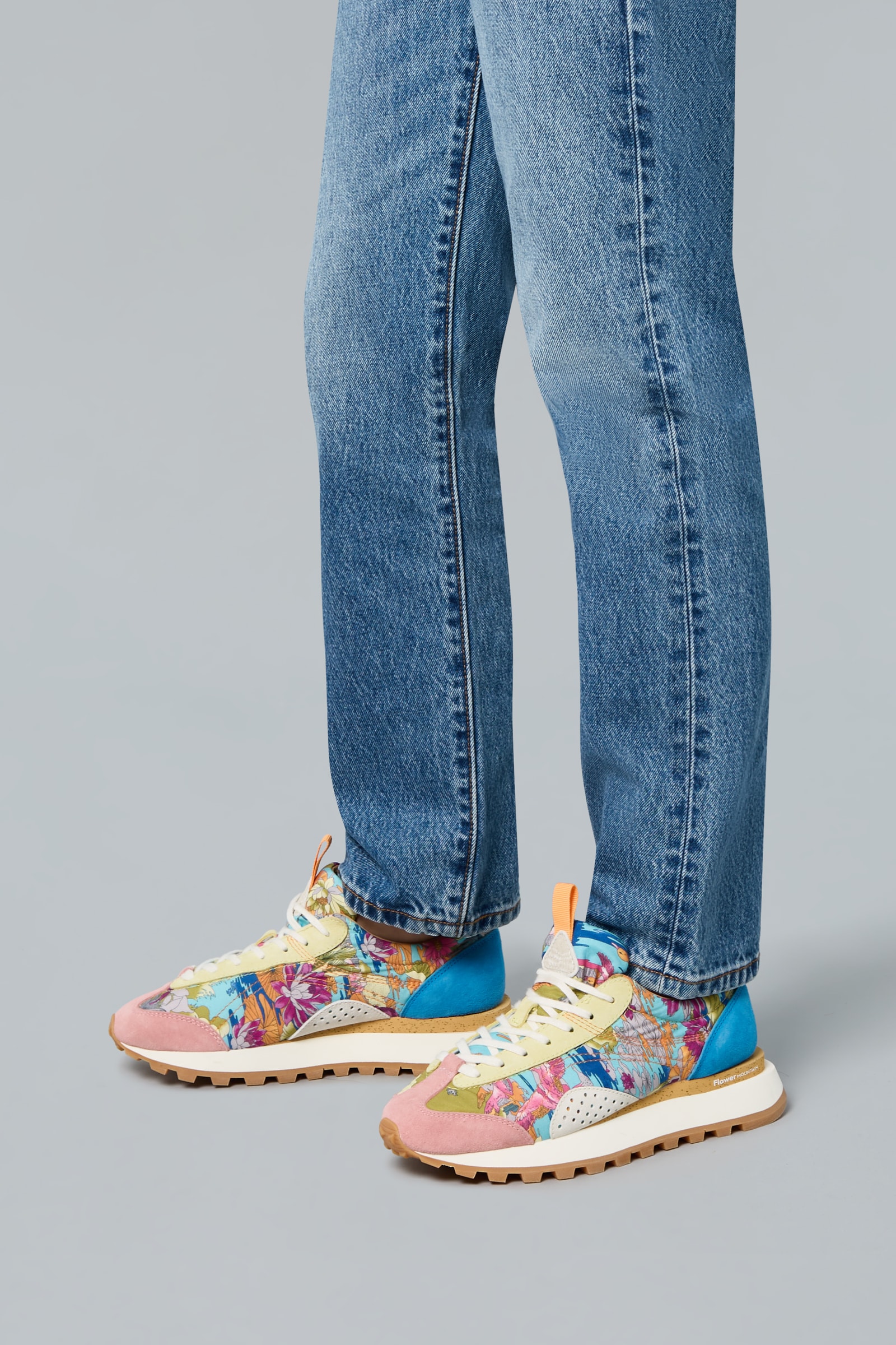 Multicolored Flower Mountain NEW ASUKA Women Sneakers | 369-EDXWHT