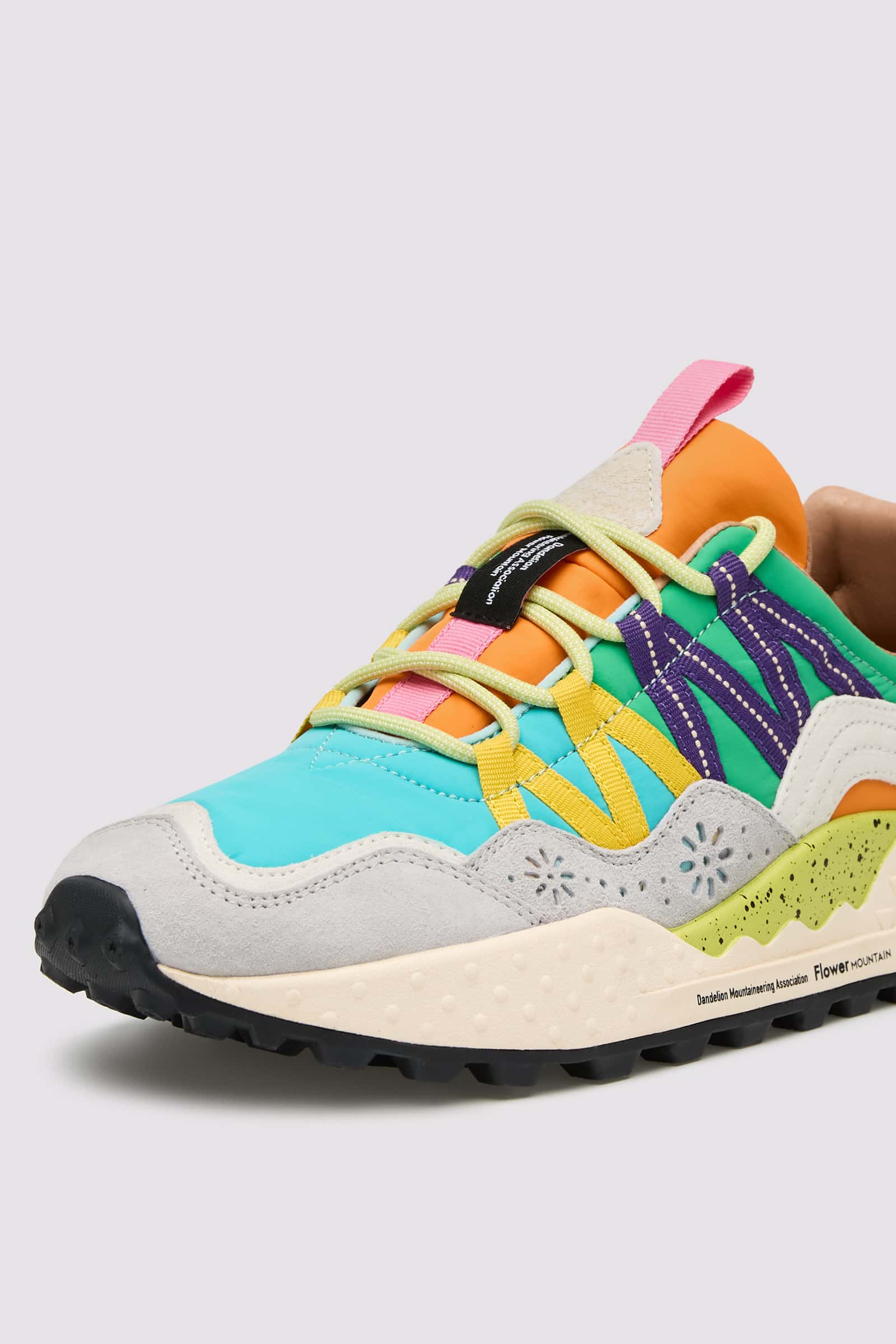 Multicolored Flower Mountain WASHI UNI Men Sneakers | 236-CGFEIN
