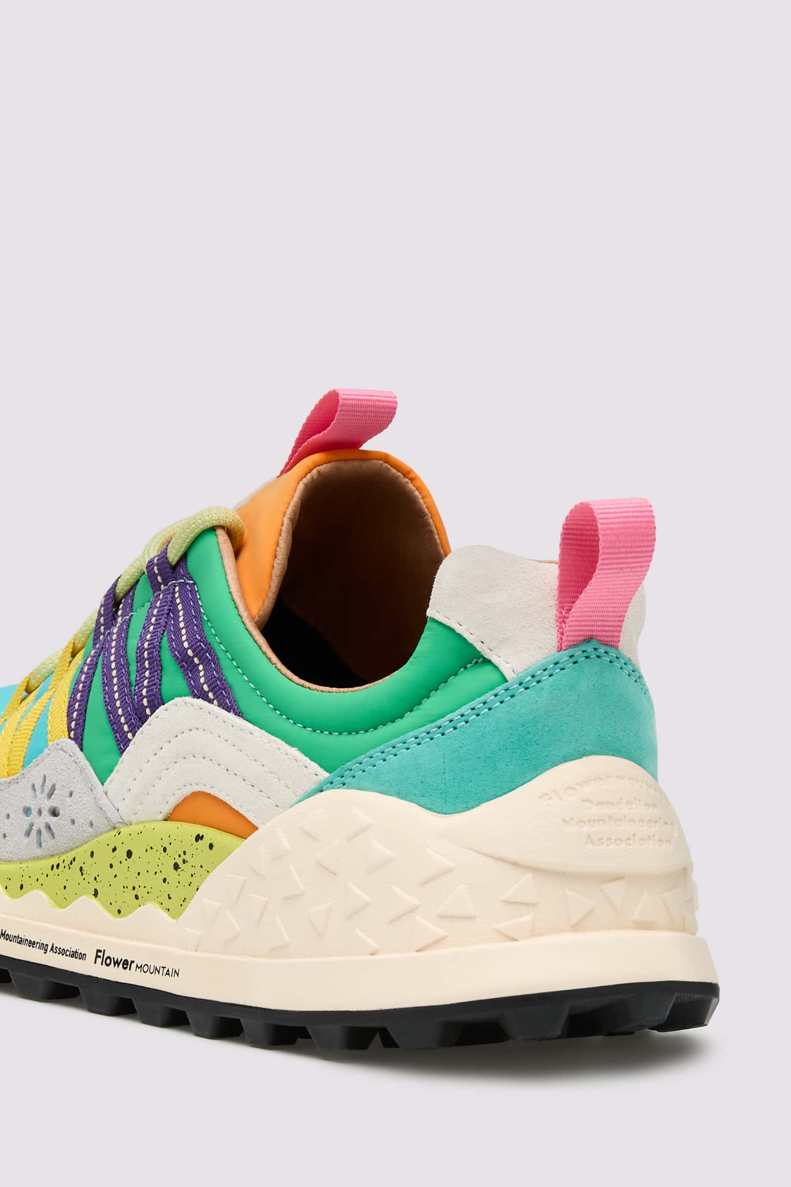 Multicolored Flower Mountain WASHI UNI Men Sneakers | 236-CGFEIN