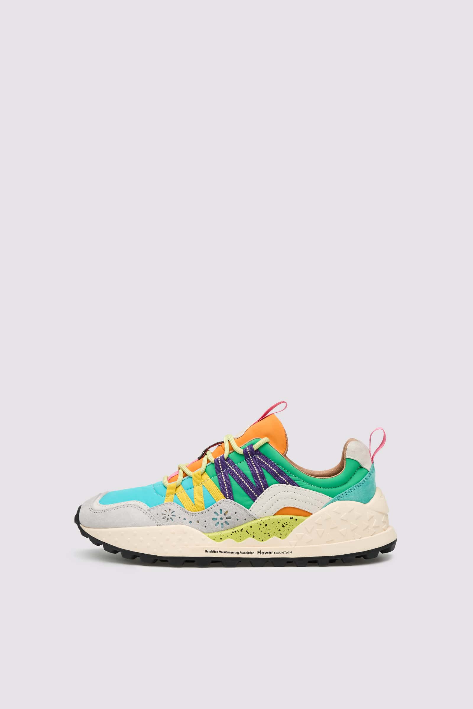 Multicolored Flower Mountain WASHI UNI Men Sneakers | 236-CGFEIN