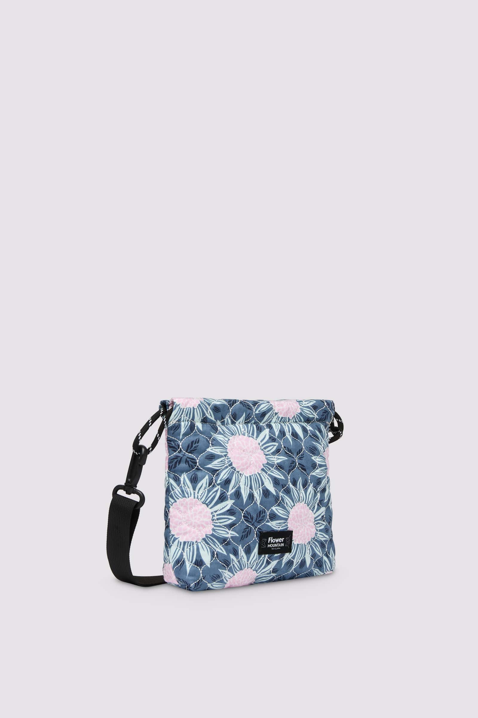 Pink / Light Blue Flower Mountain POUCH BAG Women Bags | 956-BPXDCA