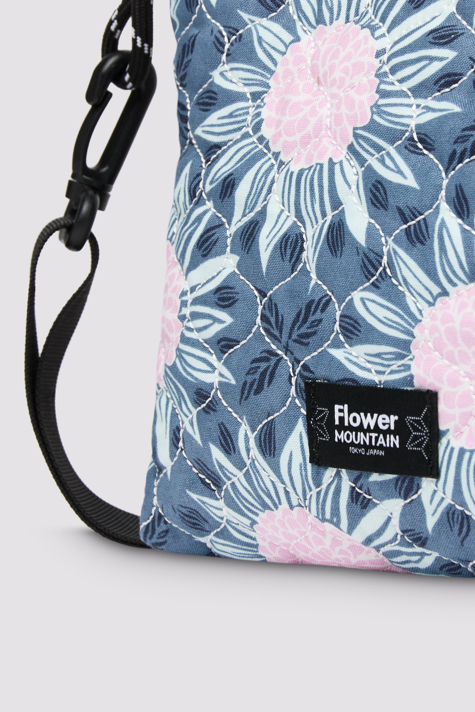 Pink / Light Blue Flower Mountain POUCH BAG Women Bags | 956-BPXDCA