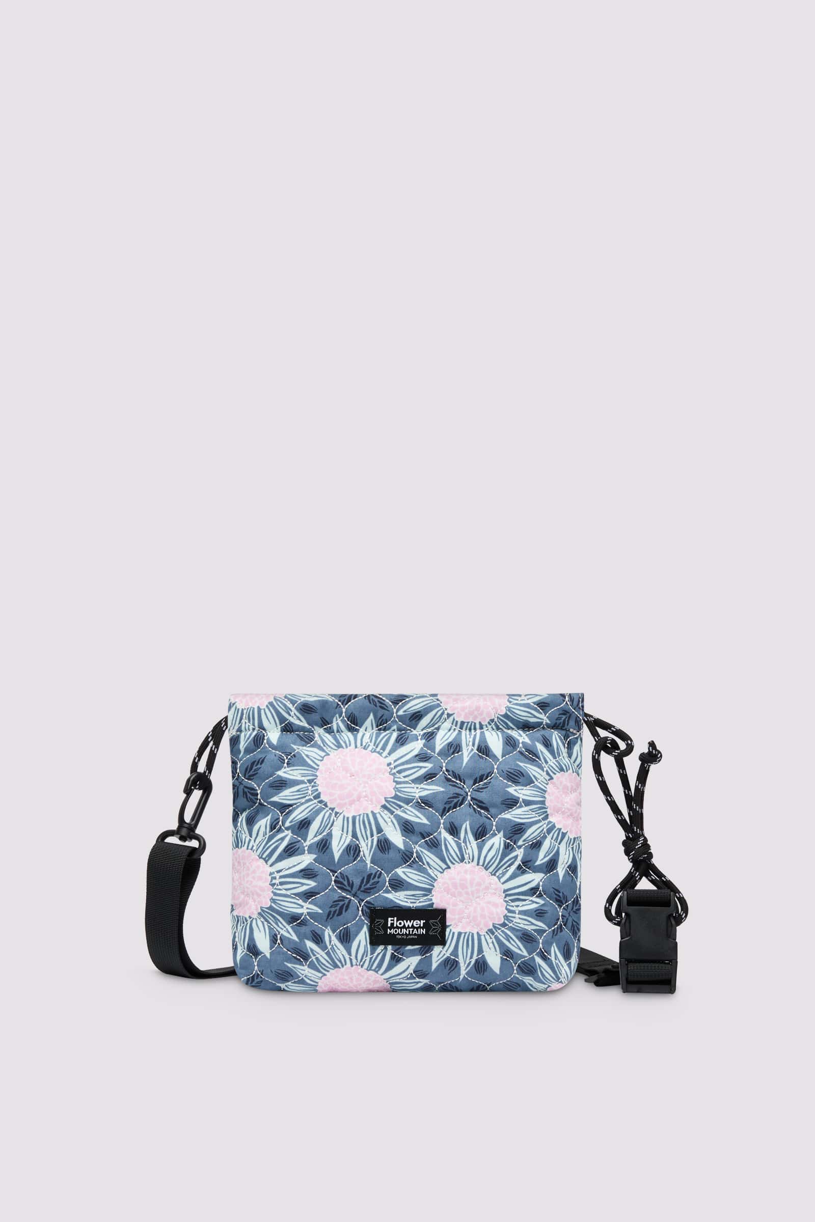 Pink / Light Blue Flower Mountain POUCH BAG Women Bags | 956-BPXDCA