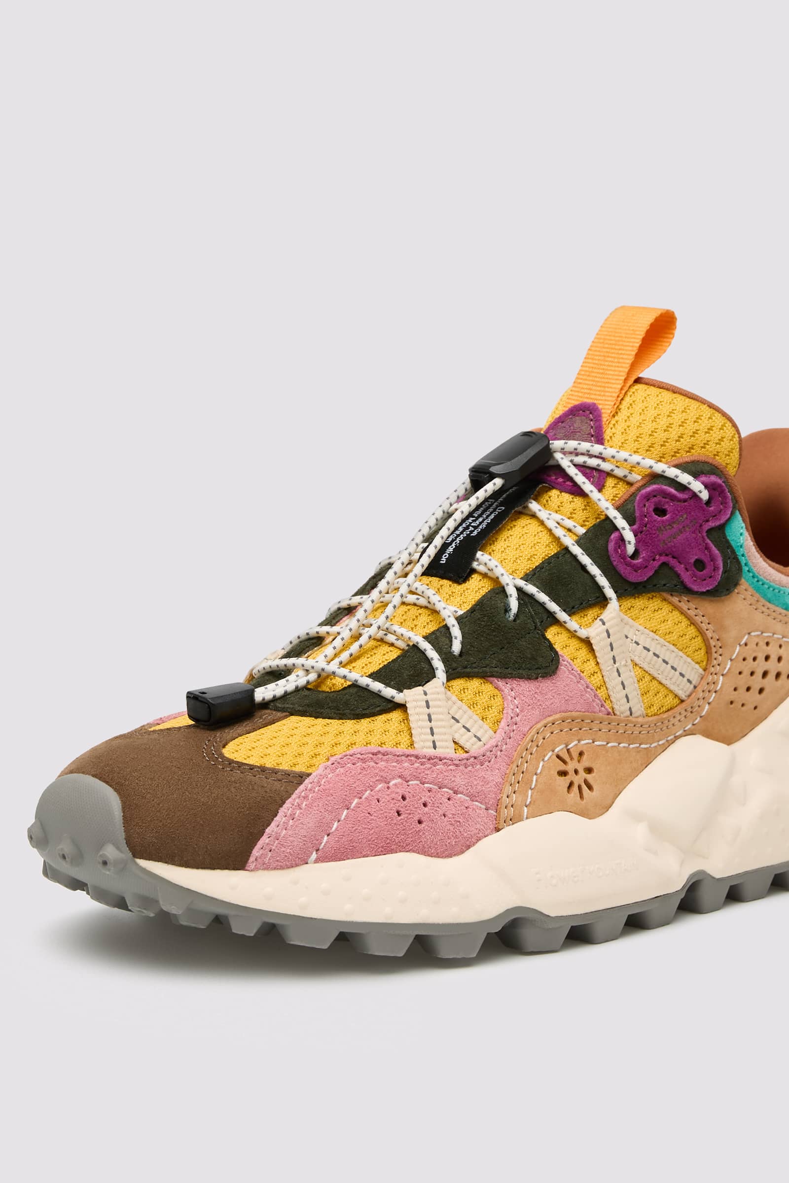 Pumpkin Flower Mountain TIGER HILL Women Sneakers | 526-DLKMEO