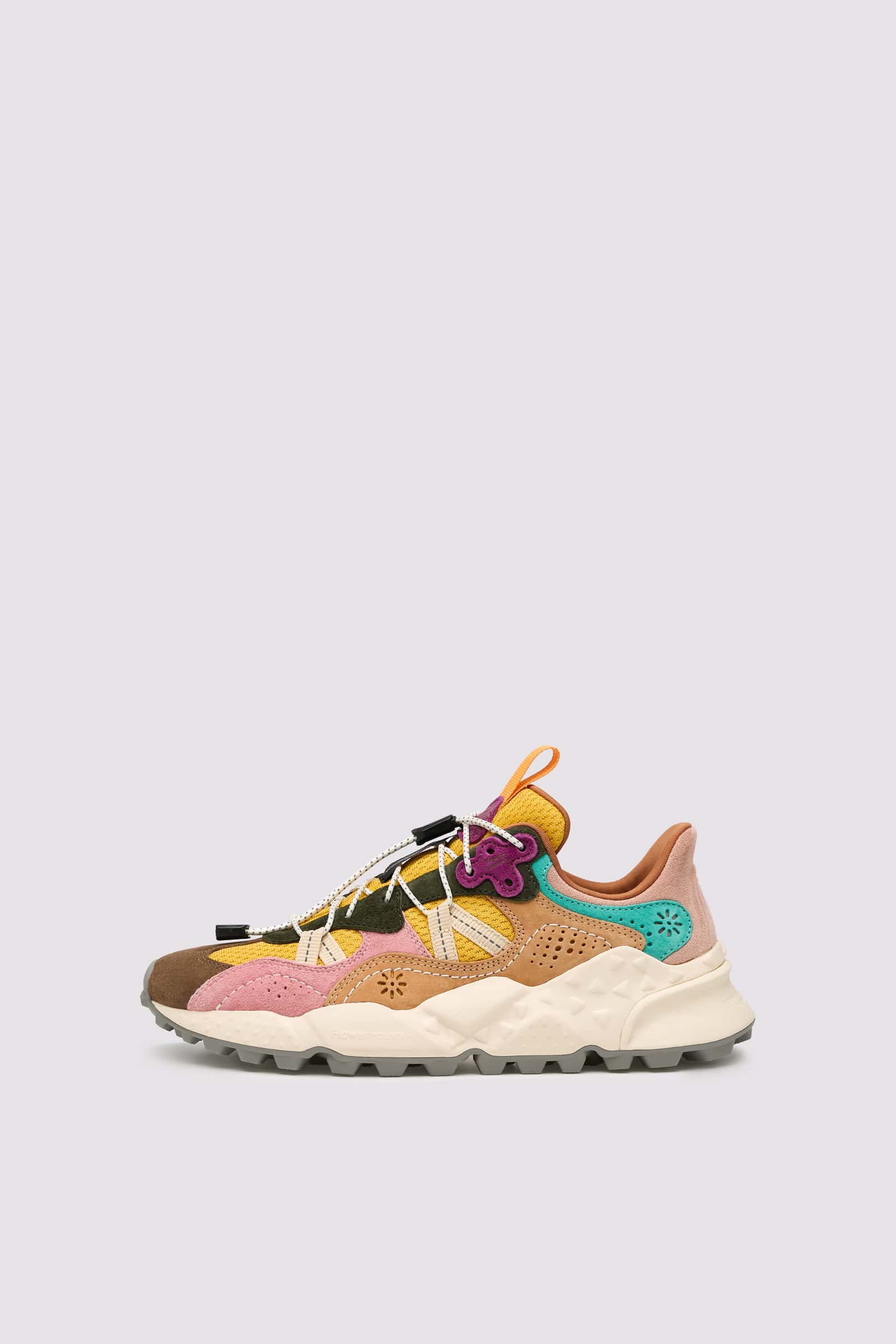 Pumpkin Flower Mountain TIGER HILL Women Sneakers | 526-DLKMEO
