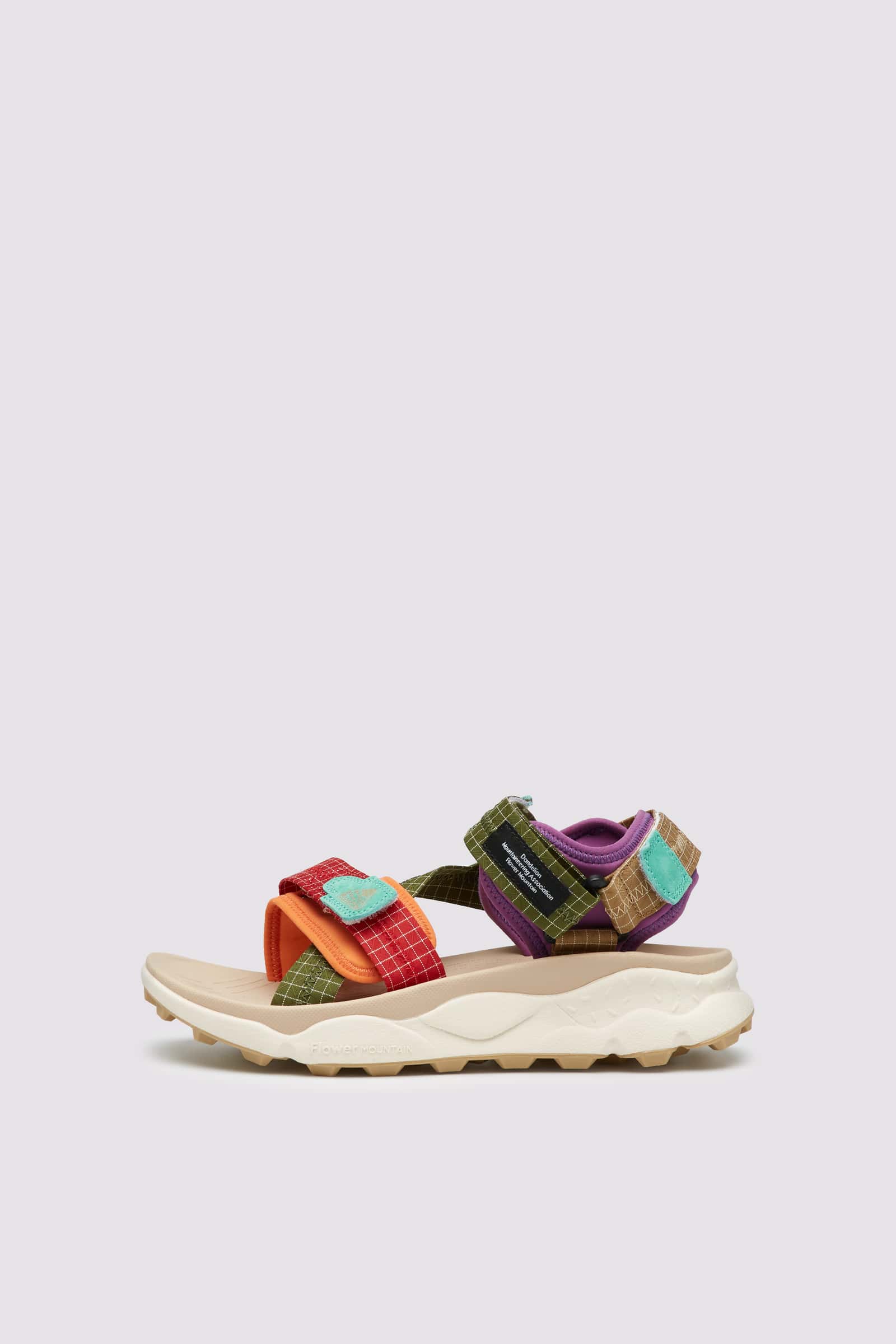 Red / Green Flower Mountain NAZCA 2 UNI Men Sandle | 483-FJSYPQ