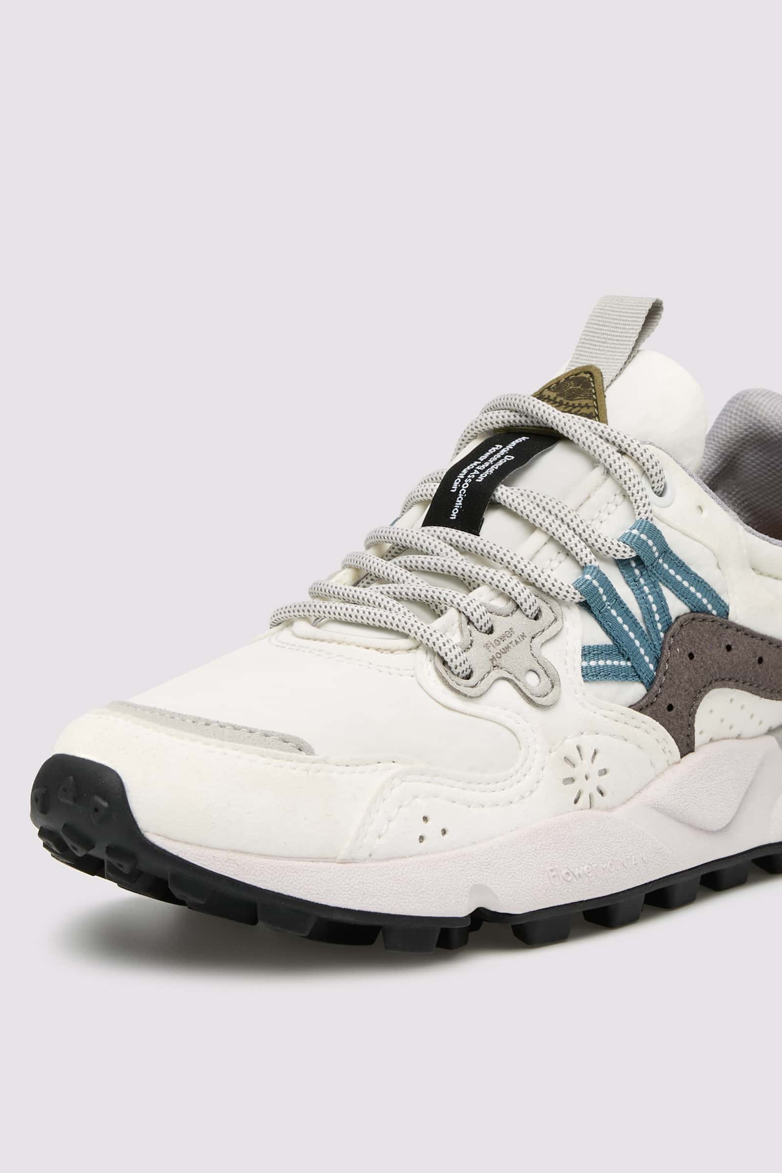 White / Grey Flower Mountain YAMANO 3 UNI KAISO Men Sneakers | 824-IKHLRY