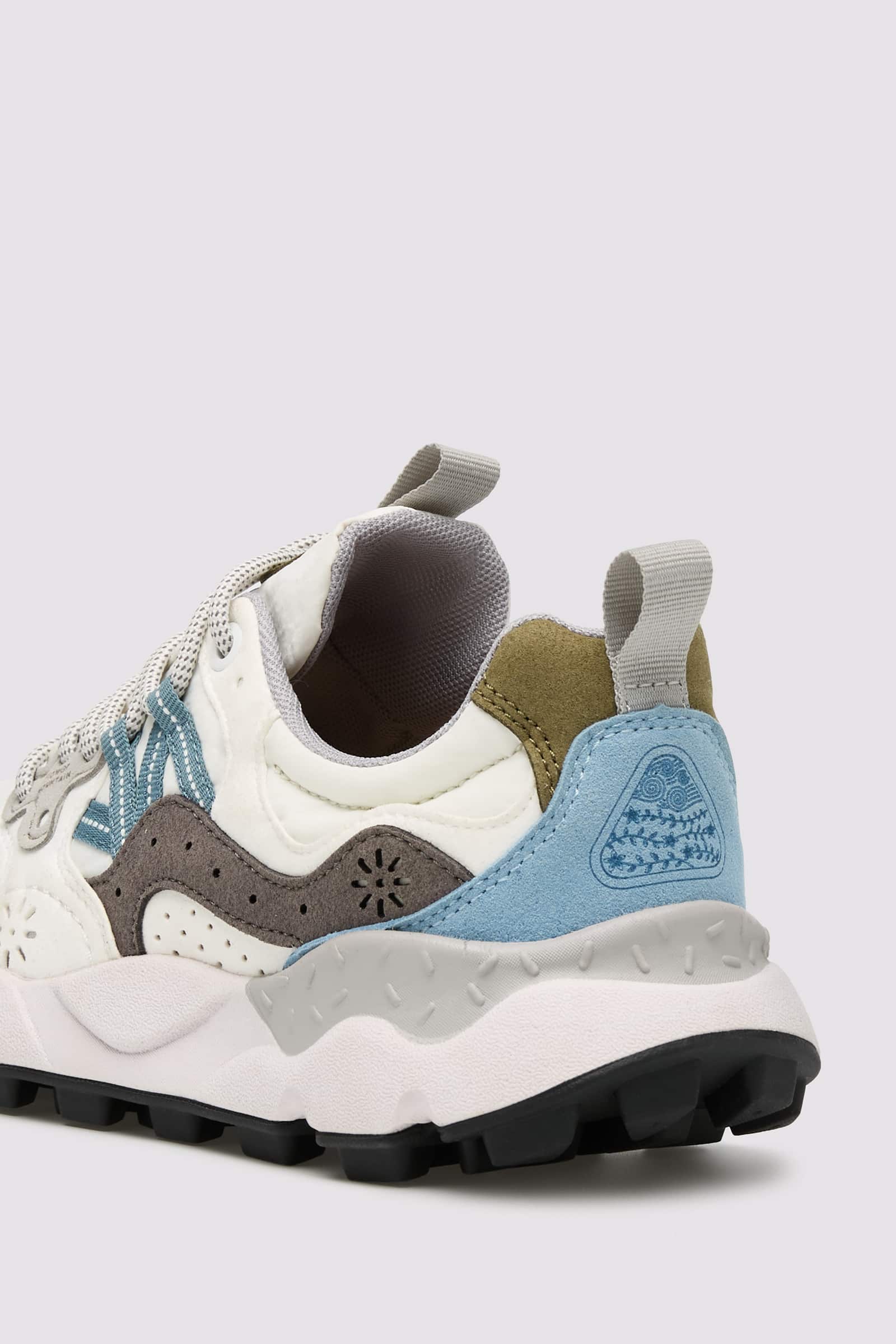 White / Grey Flower Mountain YAMANO 3 UNI KAISO Men Sneakers | 824-IKHLRY