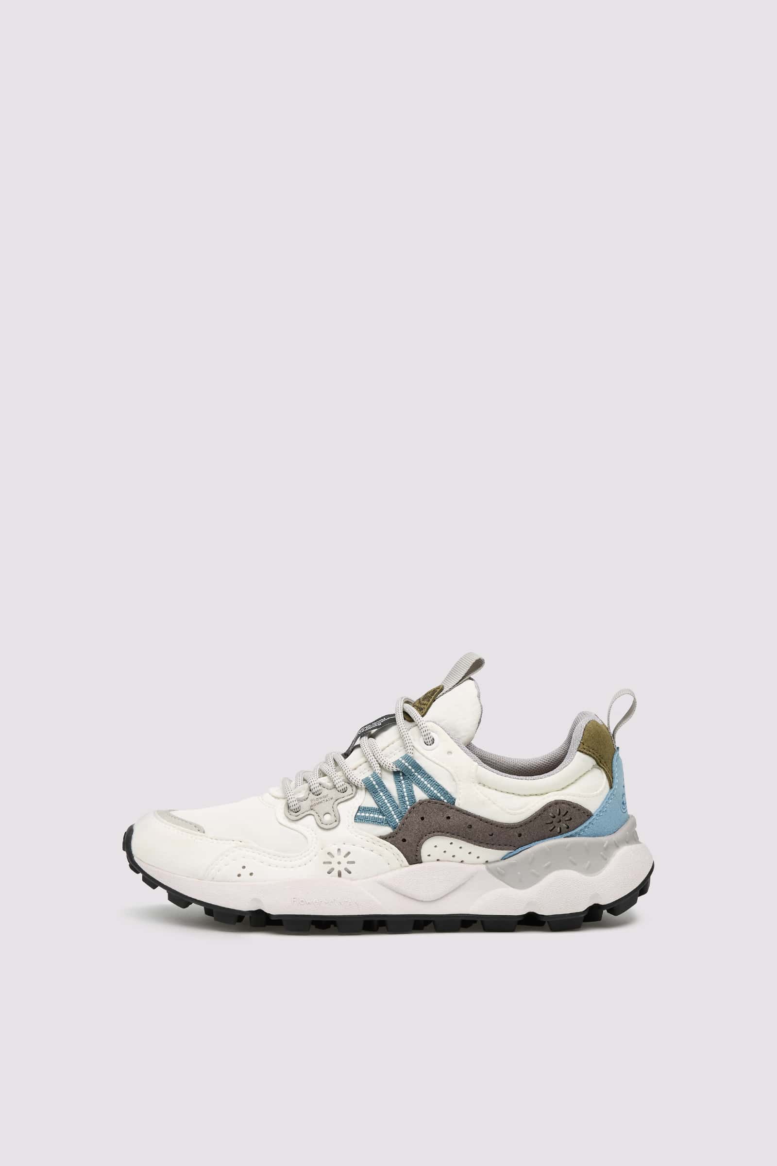 White / Grey Flower Mountain YAMANO 3 UNI KAISO Men Sneakers | 824-IKHLRY