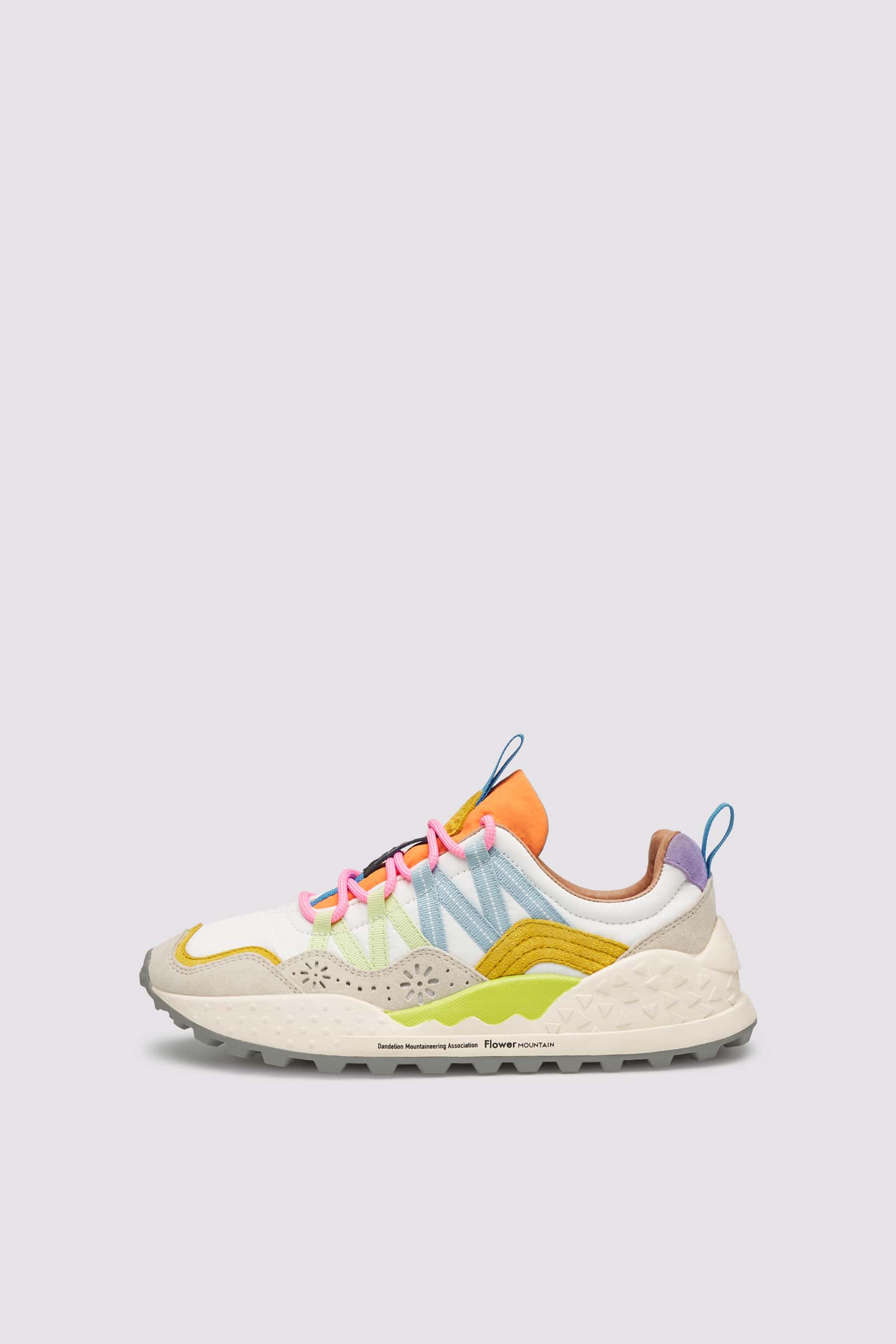 White / Salmon Flower Mountain WASHI Women Sneakers | 674-ITZEVB