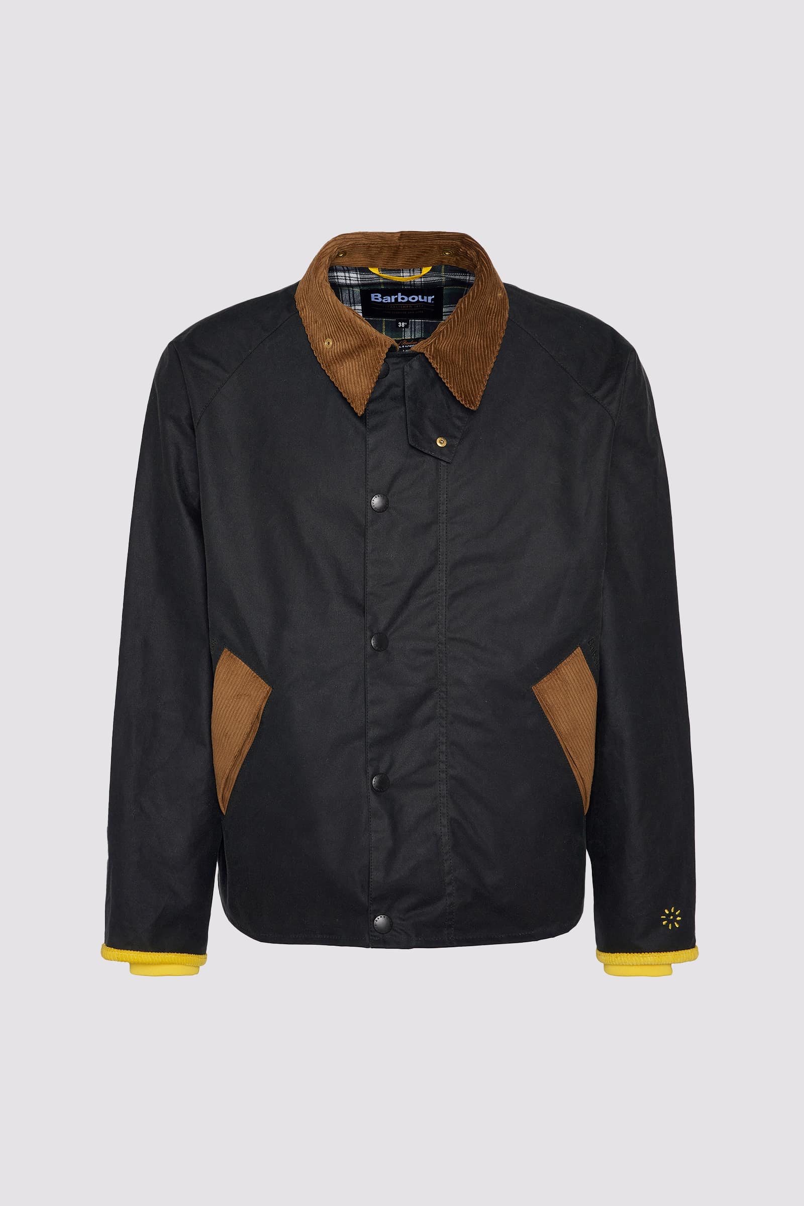 Yellow Flower Mountain BARBOUR X FLOWER MOUNTAIN Men Jacket | 428-GUFNDY